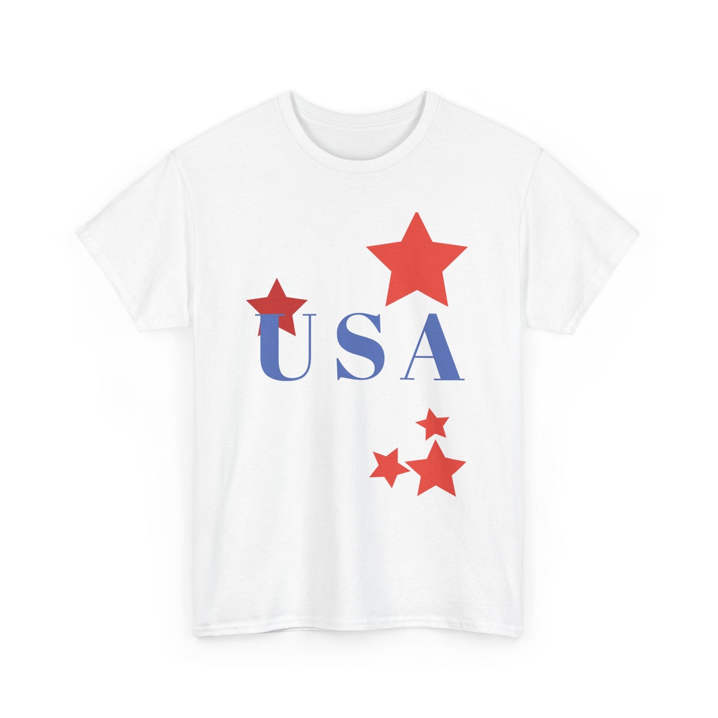Celebrate Freedom Unisex Heavy Cotton Tee - USA Stars Design