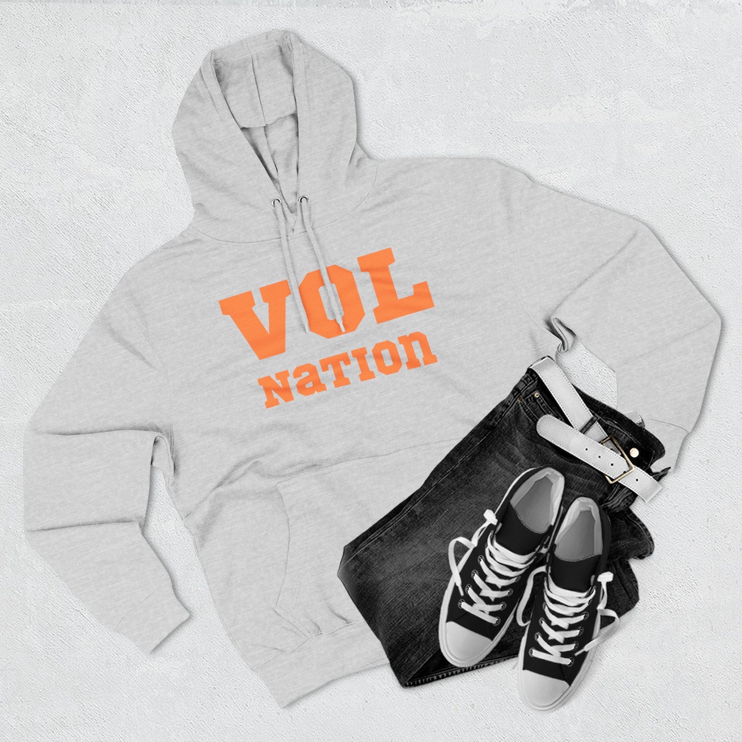 VOL Nation Hoodie, Cozy Fleece Sweatshirt, Sports Fan Apparel, College Team Gear, Gift for Game Day