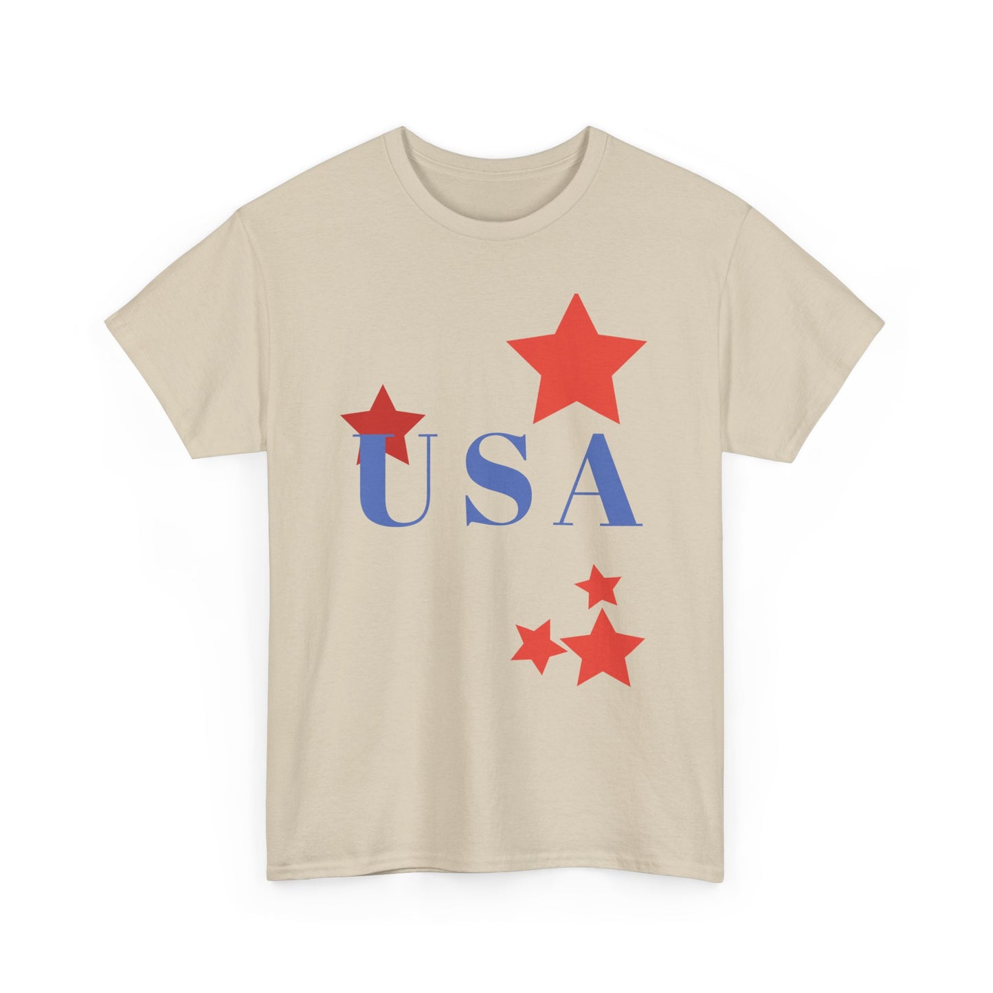 Celebrate Freedom Unisex Heavy Cotton Tee - USA Stars Design