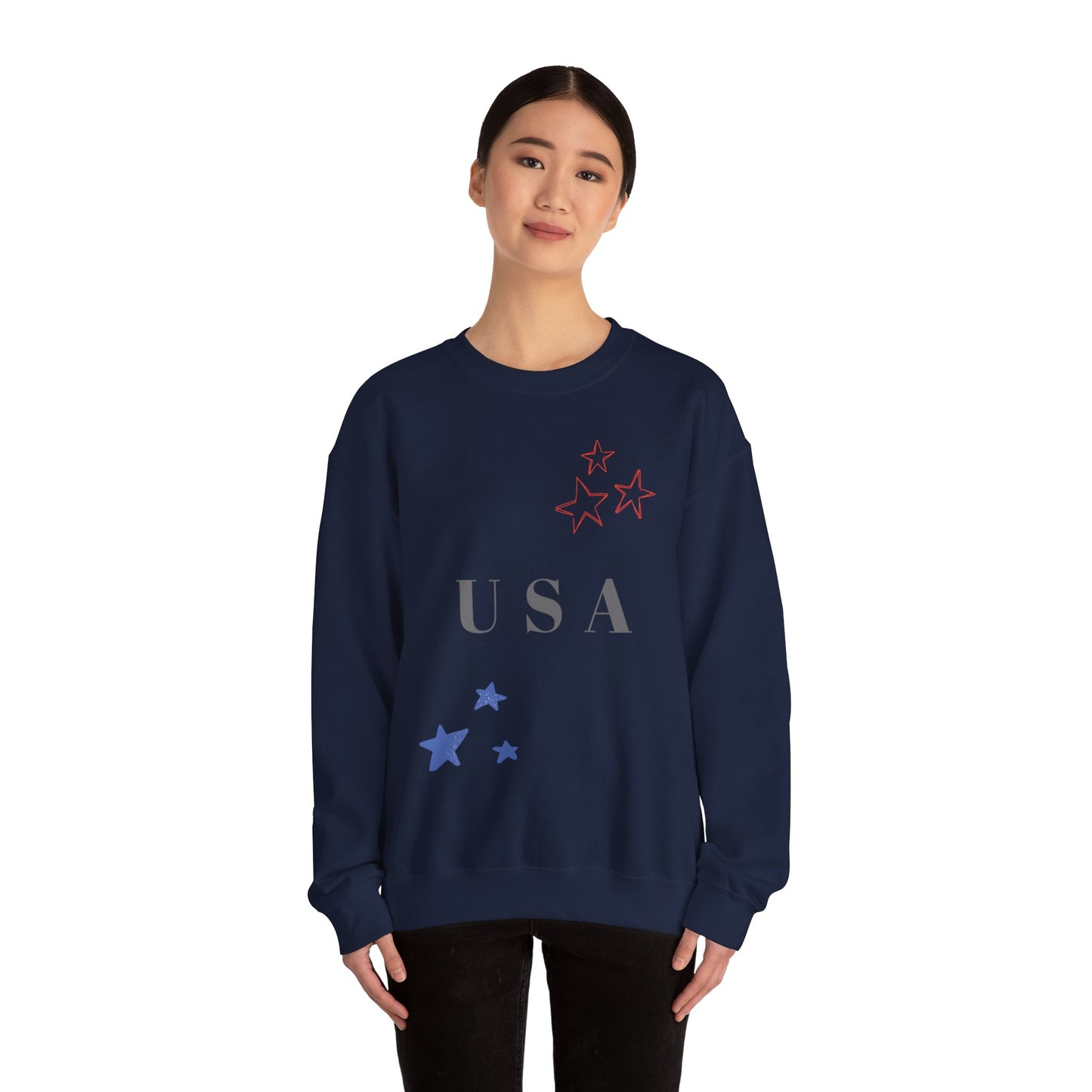 USA Stars Unisex Crewneck Sweatshirt