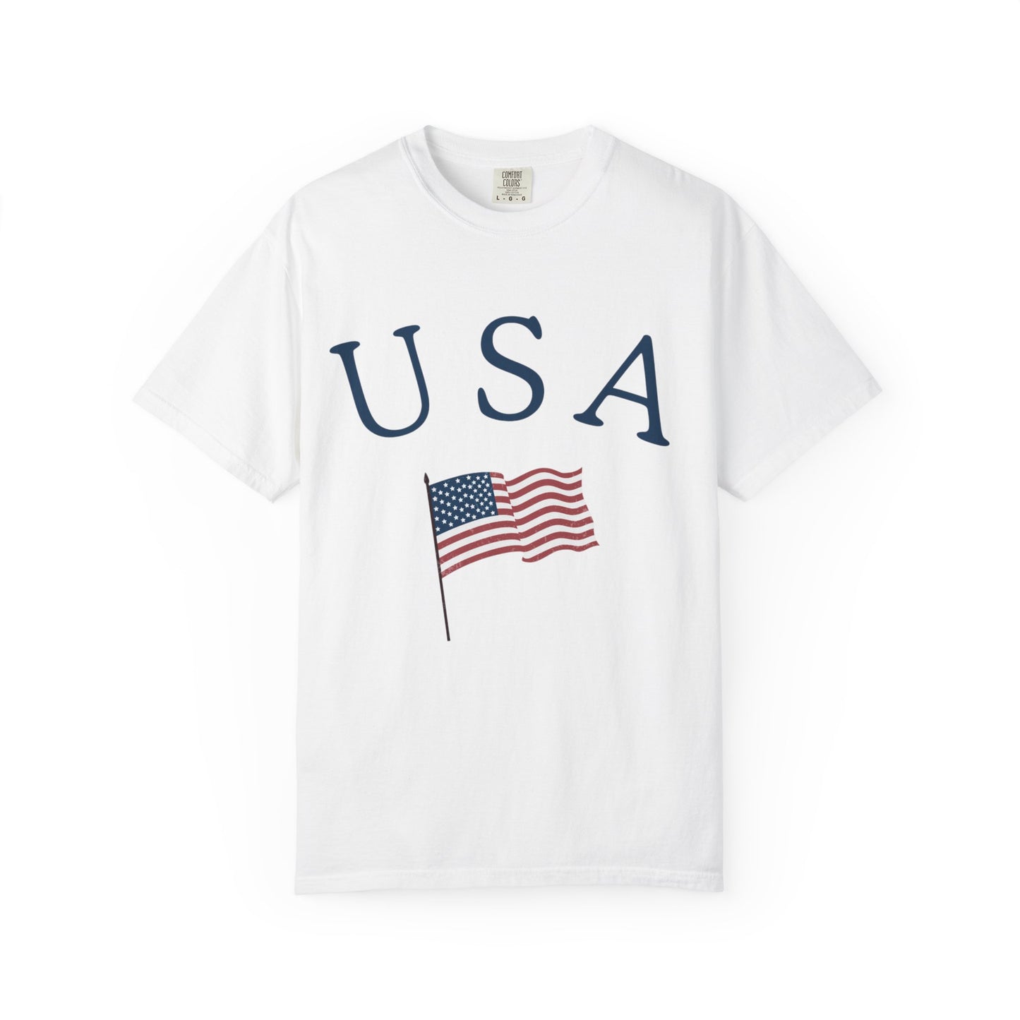 USA Flag Unisex Garment-Dyed T-Shirt