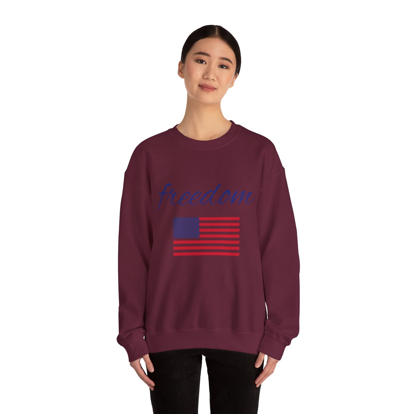 Freedom USA Flag Crewneck Sweatshirt