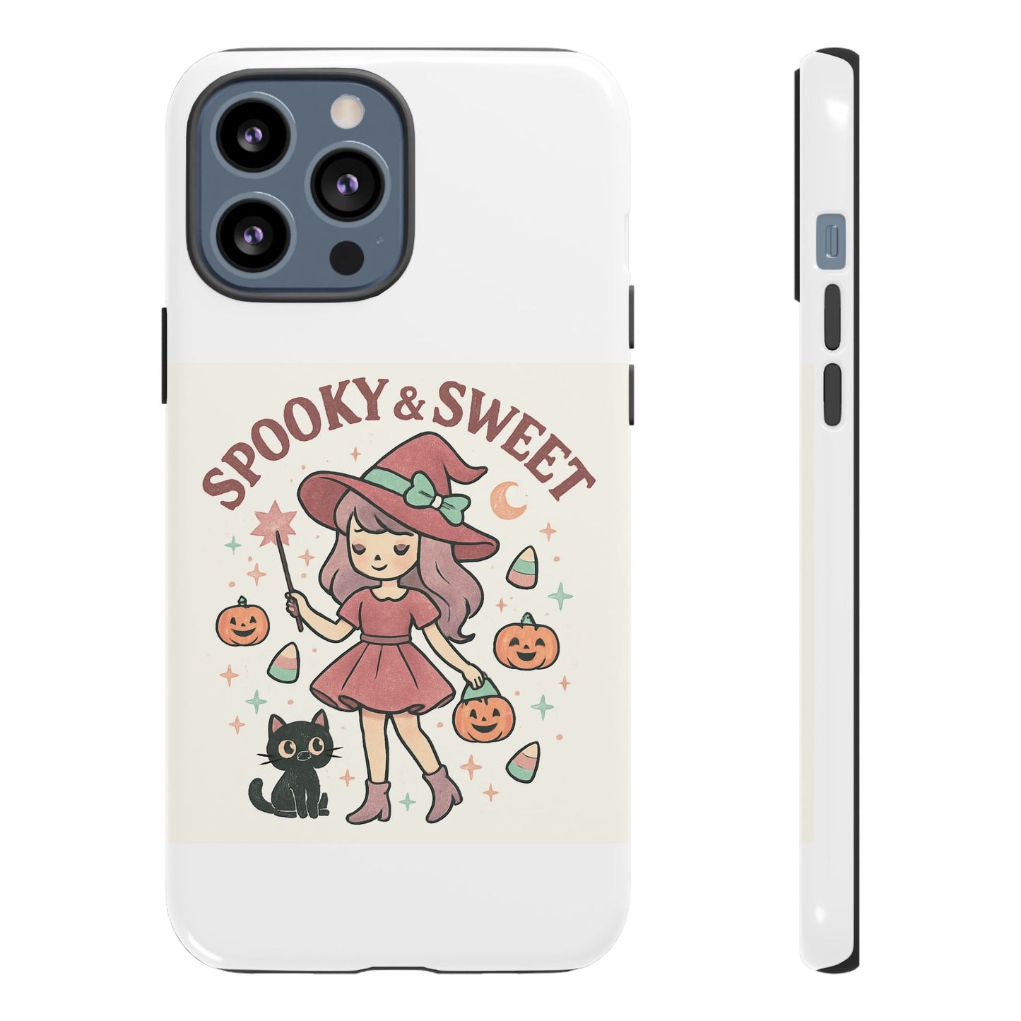 Cute Halloween Phone Case - Spooky & Sweet Design, Fall Accessories, Witchy Decor, Gifts for Her, Cute Phone Cover