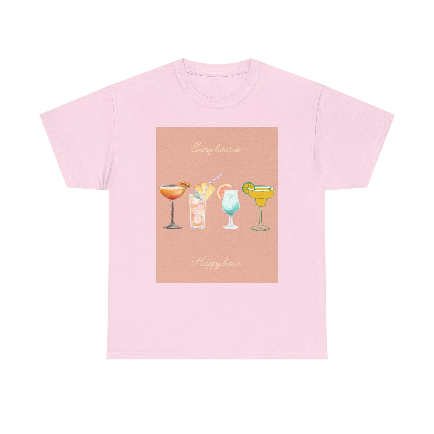 Cocktail Vibes Unisex Heavy Cotton Tee, Summer Party Shirt, Retro Drinks Graphic Tee, Gift for Cocktail Lovers, Vacation Wear, Fun T-Shirt