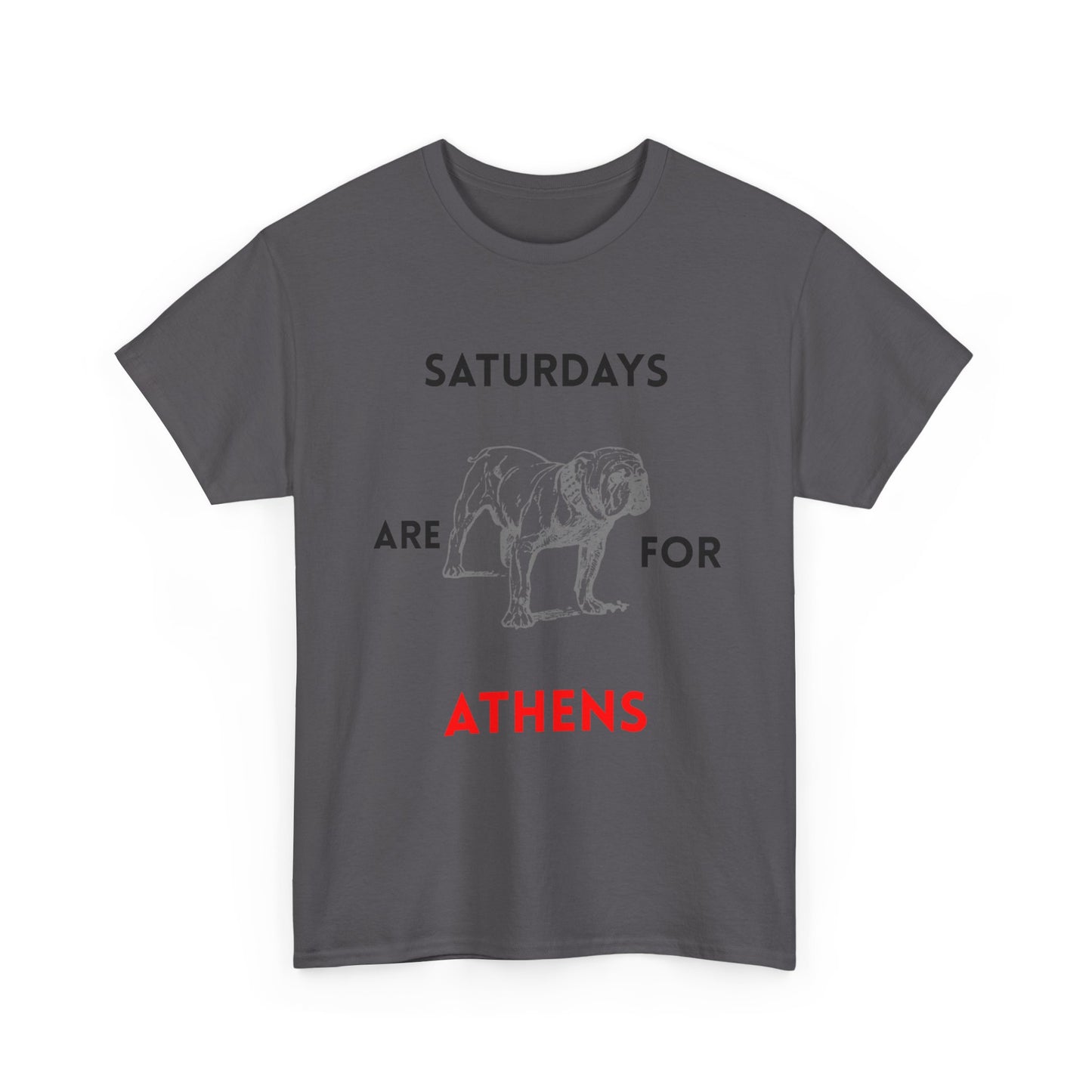 Saturdays Are for Athens Unisex Tee, Casual Cotton Shirt, Dog Lover Gift, Weekend Vibes T-Shirt, Summer Wardrobe Essential