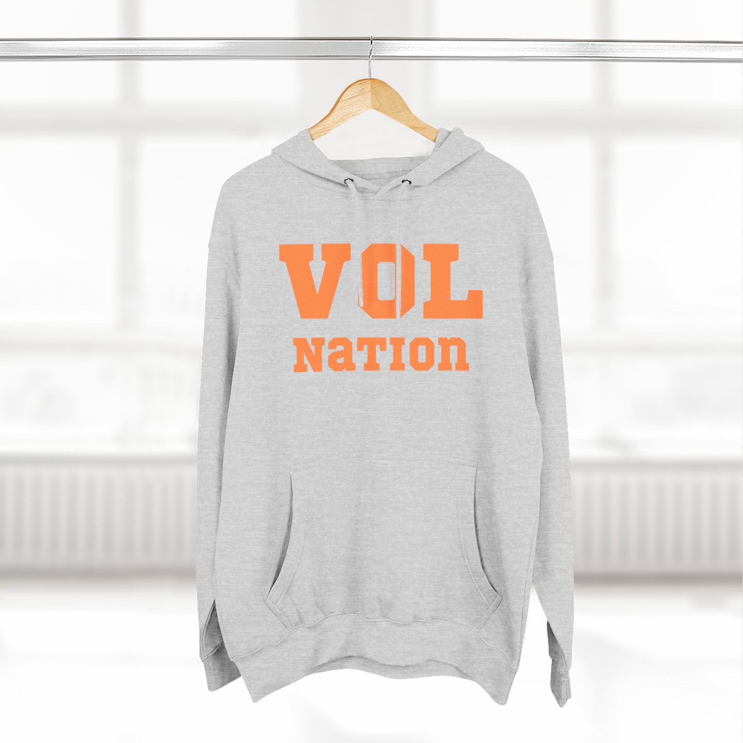 VOL Nation Hoodie, Cozy Fleece Sweatshirt, Sports Fan Apparel, College Team Gear, Gift for Game Day