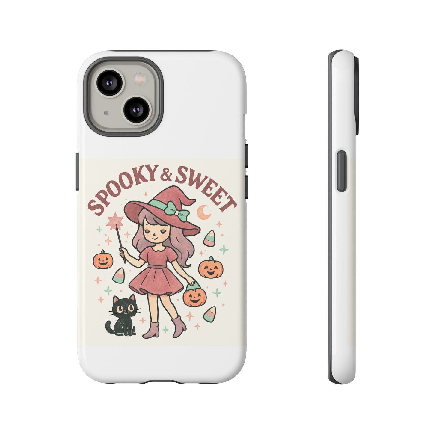 Cute Halloween Phone Case - Spooky & Sweet Design, Fall Accessories, Witchy Decor, Gifts for Her, Cute Phone Cover