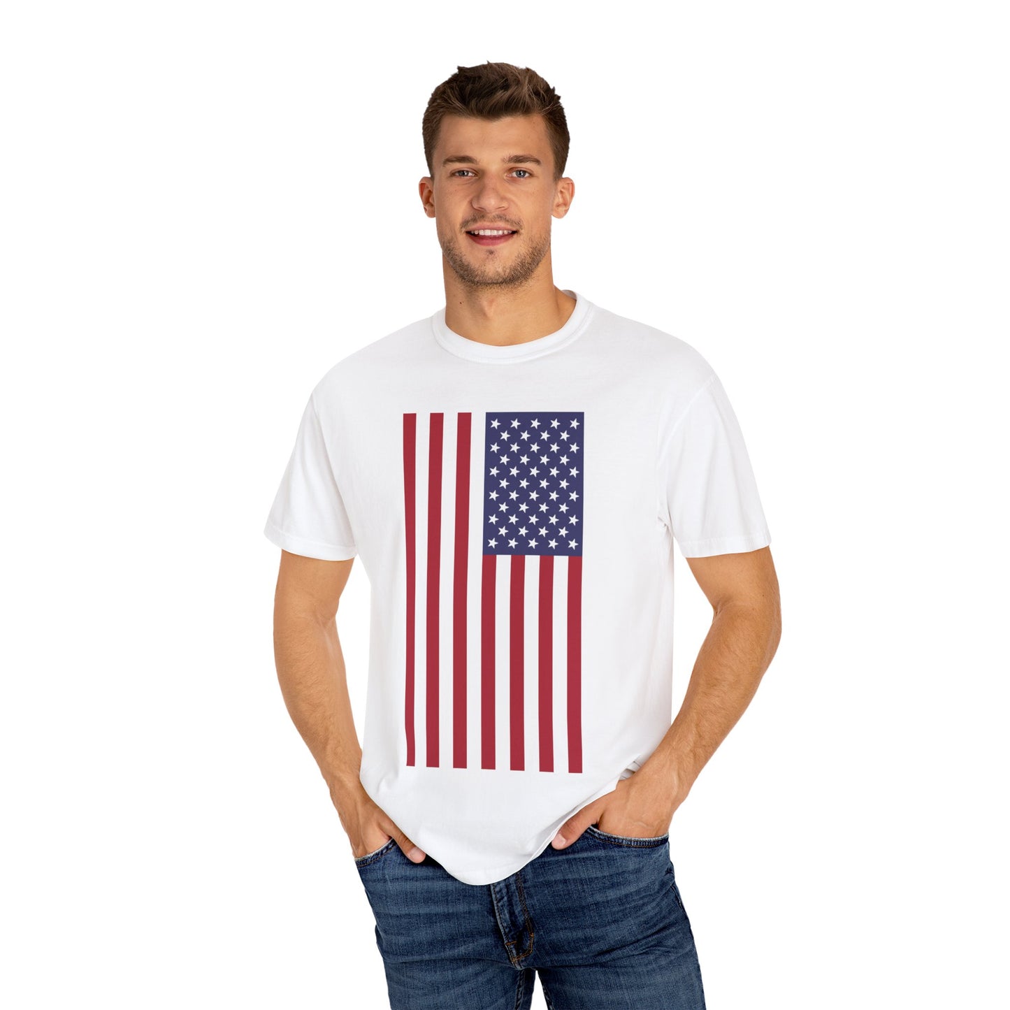 Patriotic Unisex Garment-Dyed T-Shirt
