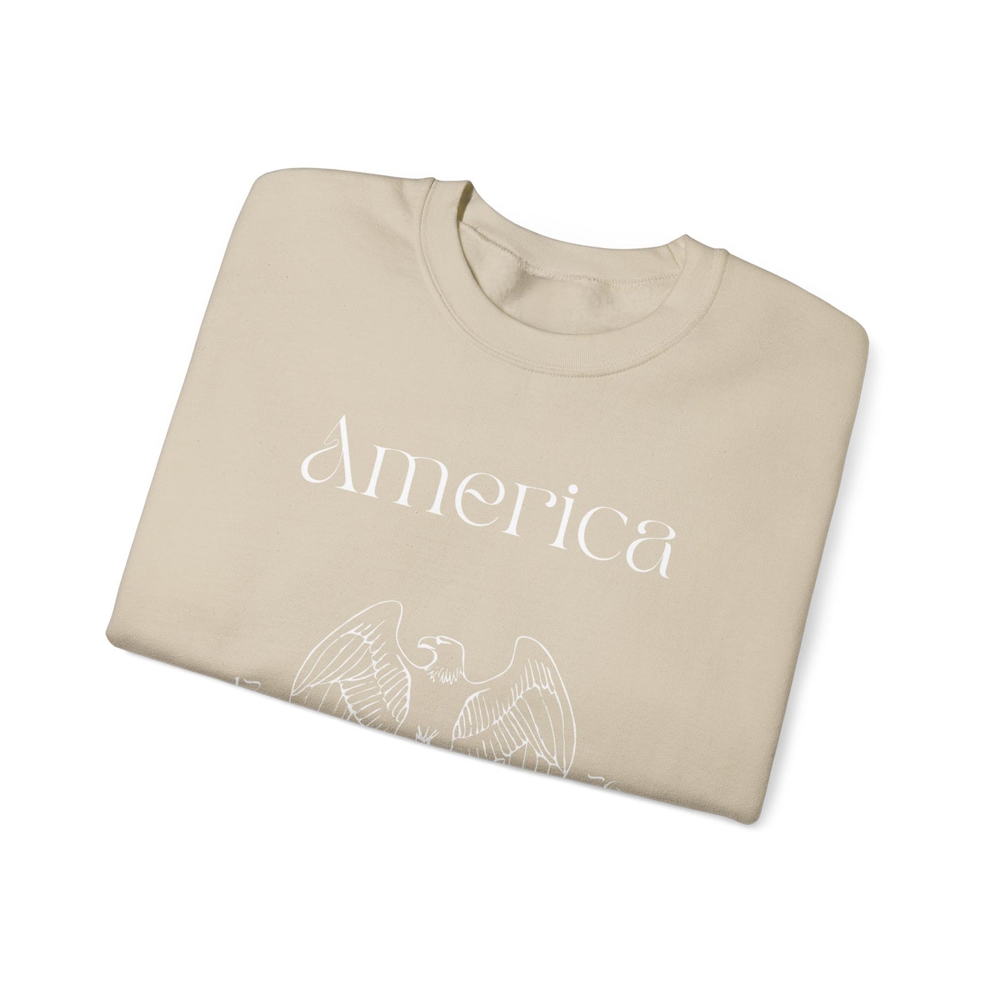 Patriotic Unisex Crewneck Sweatshirt - America, Home of the Brave