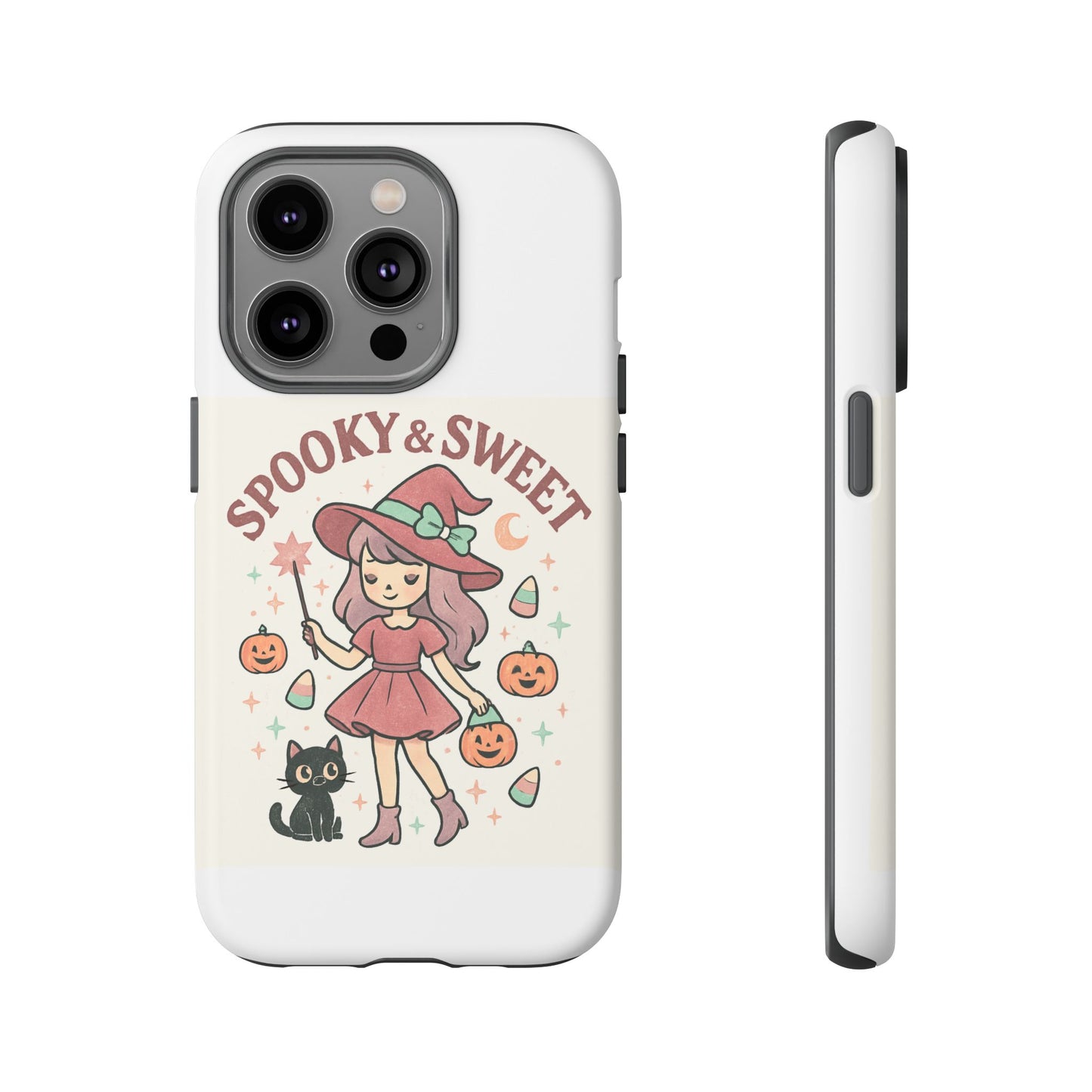 Cute Halloween Phone Case - Spooky & Sweet Design, Fall Accessories, Witchy Decor, Gifts for Her, Cute Phone Cover