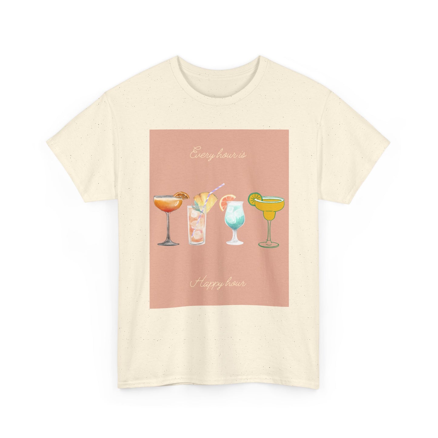 Cocktail Vibes Unisex Heavy Cotton Tee, Summer Party Shirt, Retro Drinks Graphic Tee, Gift for Cocktail Lovers, Vacation Wear, Fun T-Shirt