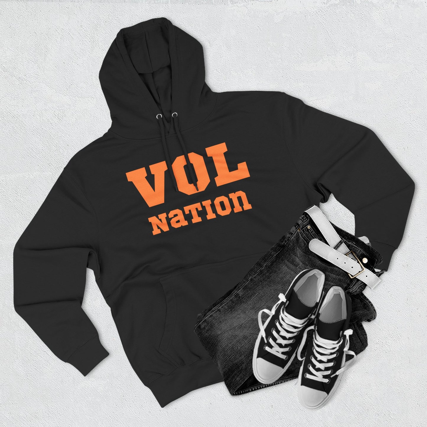 VOL Nation Hoodie, Cozy Fleece Sweatshirt, Sports Fan Apparel, College Team Gear, Gift for Game Day