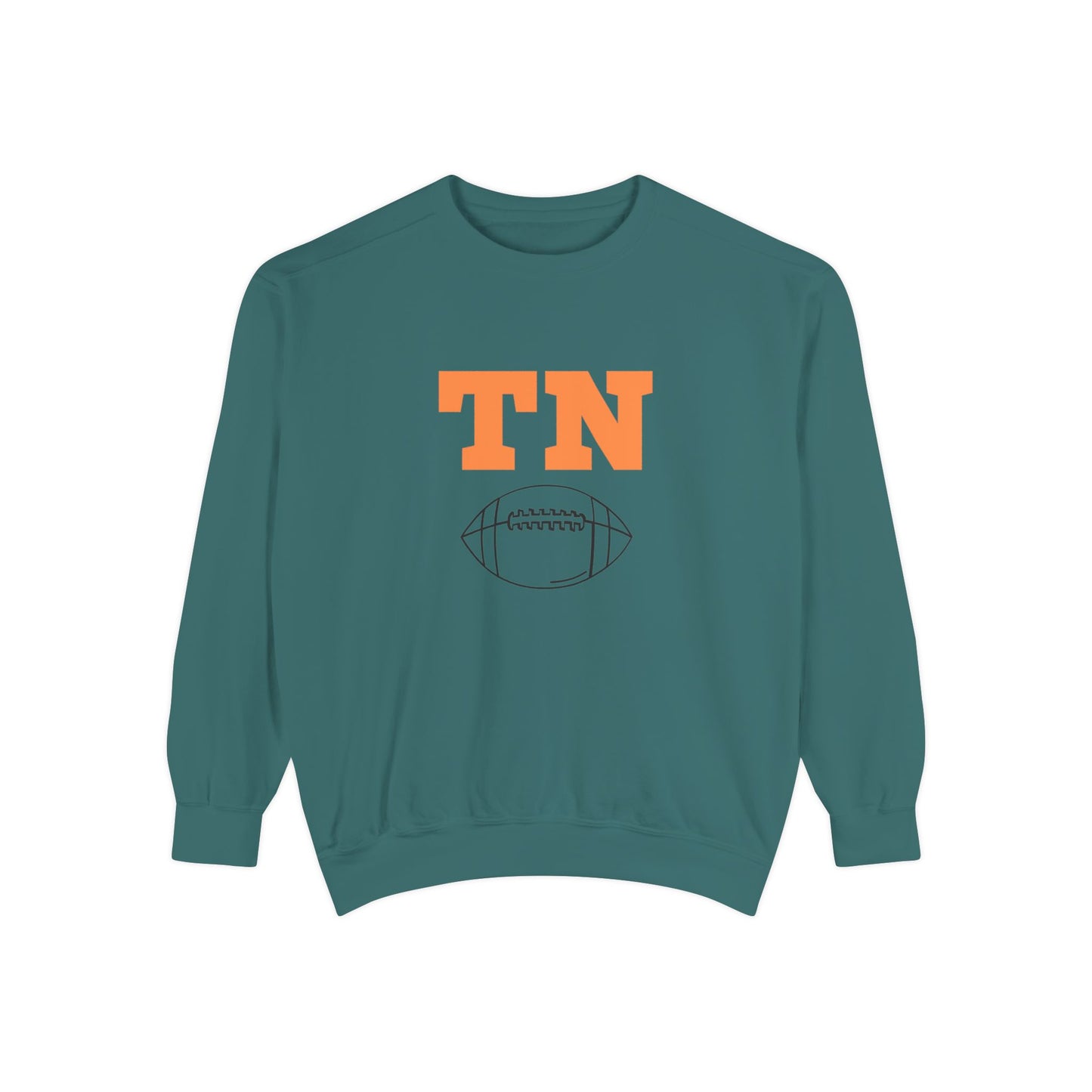 Tennessee Football Sweatshirt, Unisex Crewneck, Garment-Dyed Pullover, Game Day Apparel, Fall Fashion, Casual Wear, Sports Gift