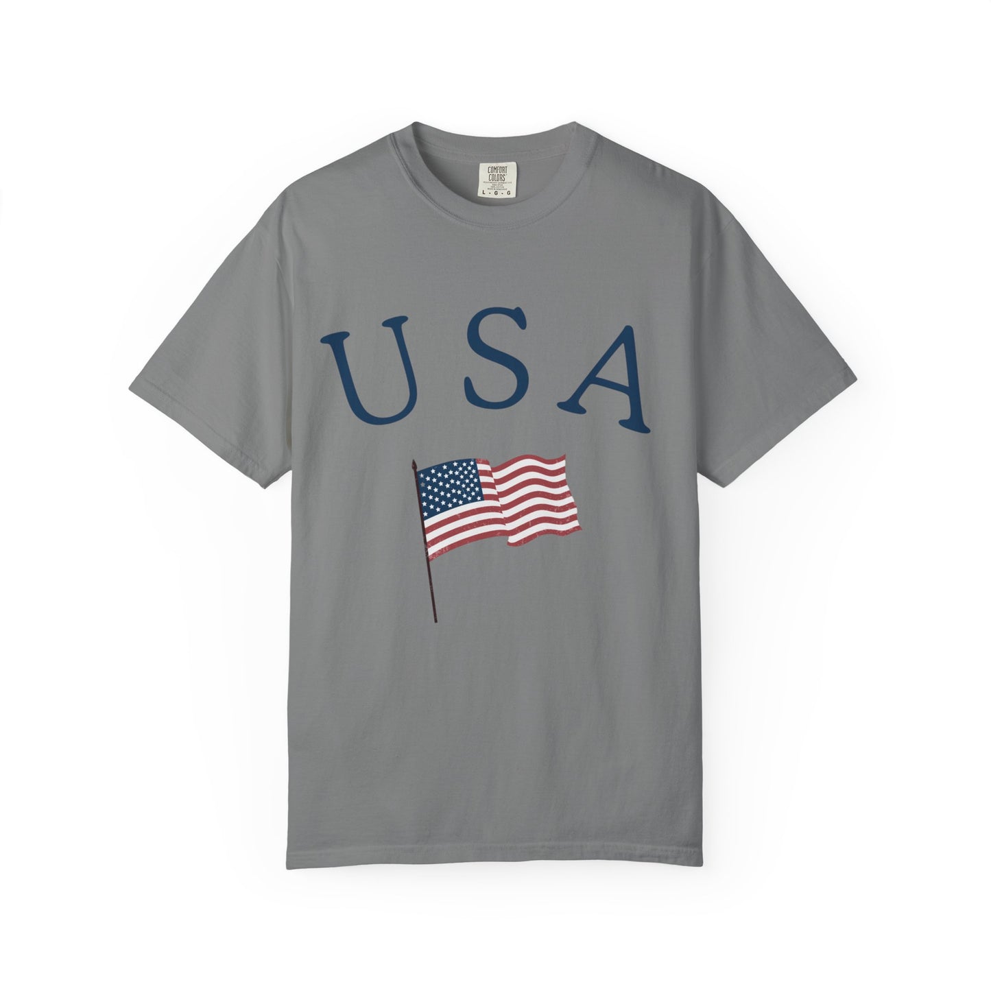 USA Flag Unisex Garment-Dyed T-Shirt