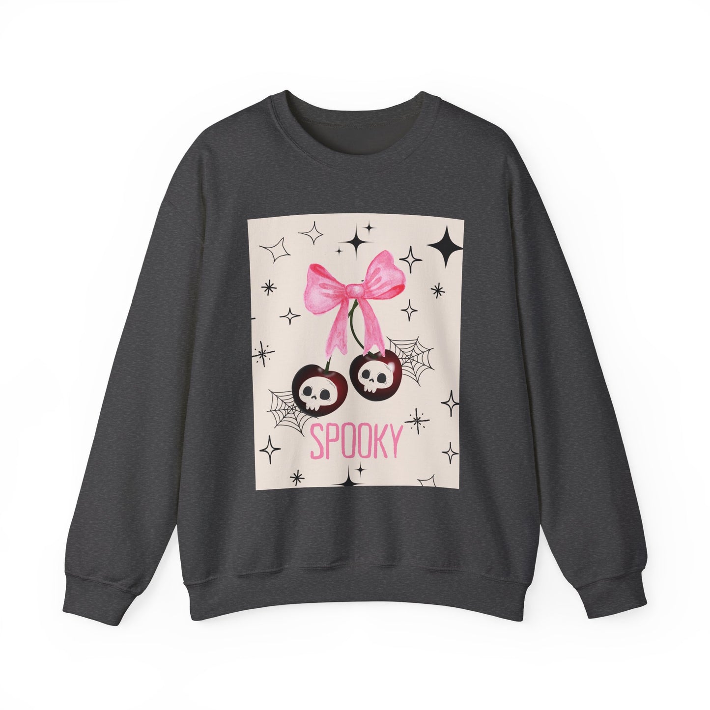 Spooky Skull Crewneck Sweatshirt, Halloween Apparel, Unisex Sweatshirt, Cozy Graphic Top, Autumn Fashion