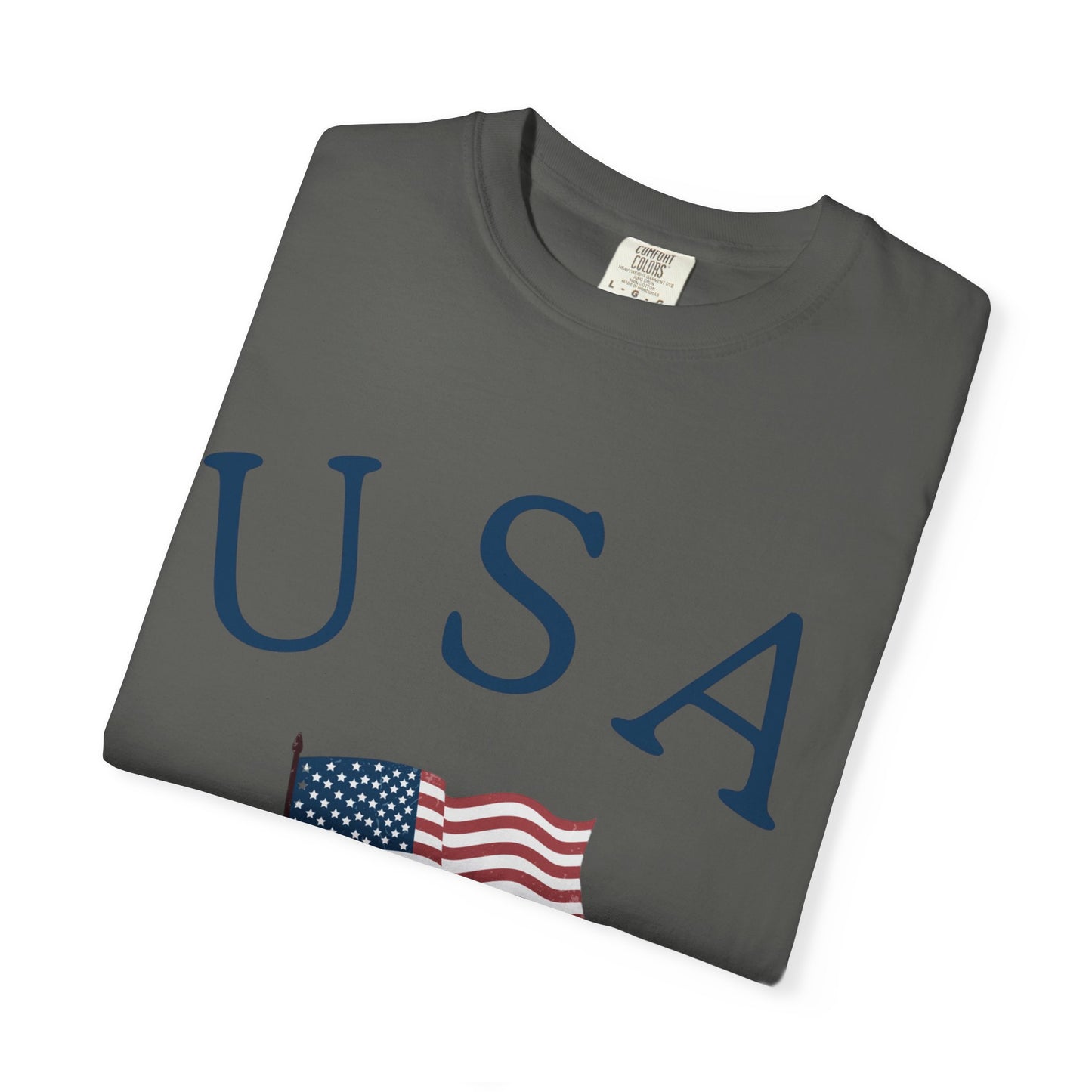 USA Flag Unisex Garment-Dyed T-Shirt