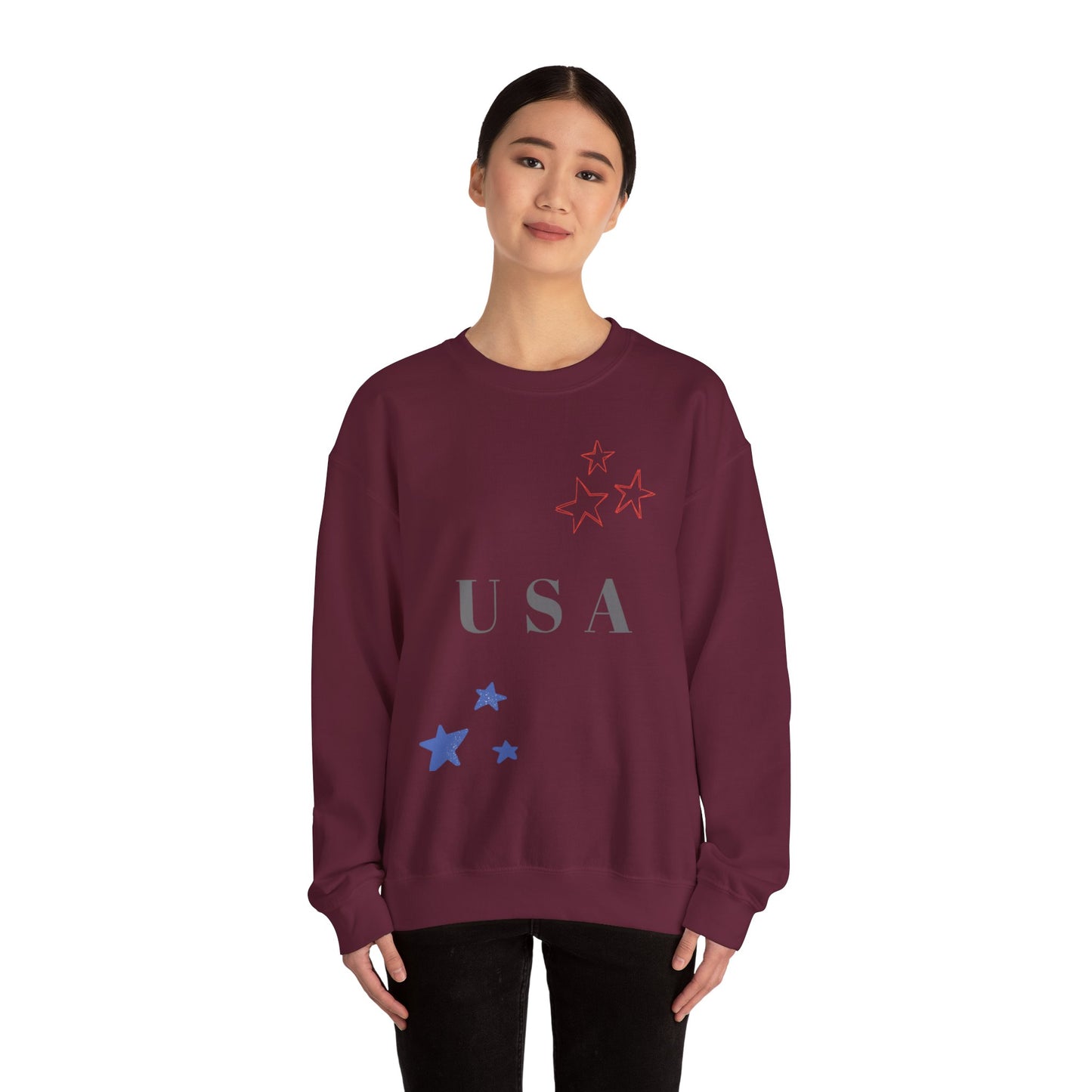 USA Stars Unisex Crewneck Sweatshirt