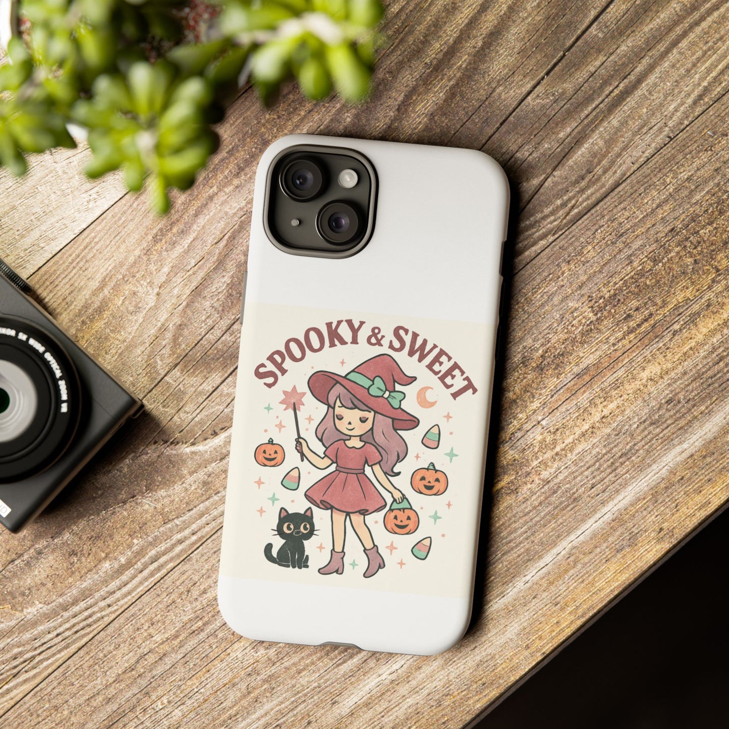 Cute Halloween Phone Case - Spooky & Sweet Design, Fall Accessories, Witchy Decor, Gifts for Her, Cute Phone Cover