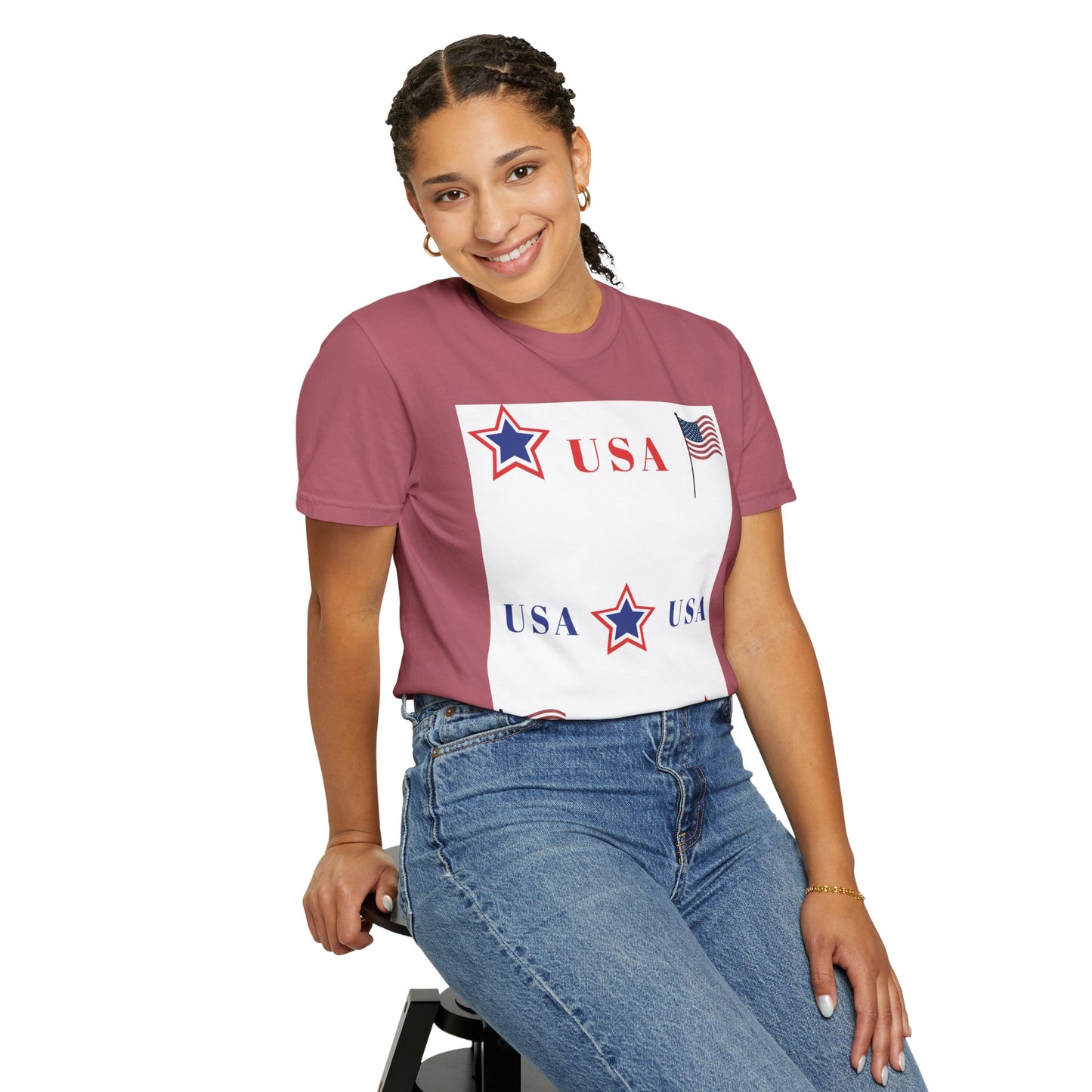 Patriotic USA Graphic T-Shirt