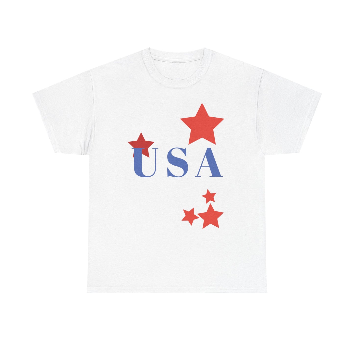 Celebrate Freedom Unisex Heavy Cotton Tee - USA Stars Design