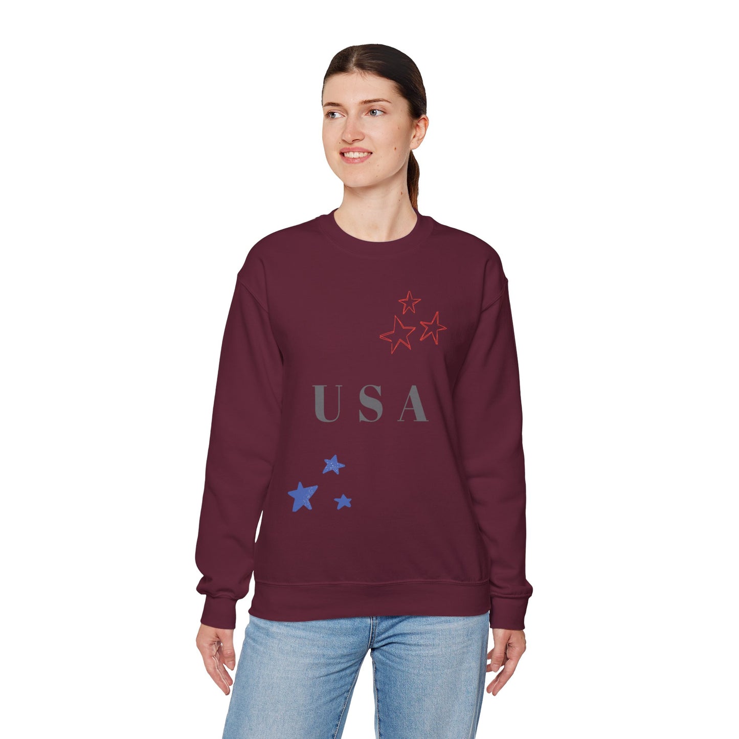 USA Stars Unisex Crewneck Sweatshirt