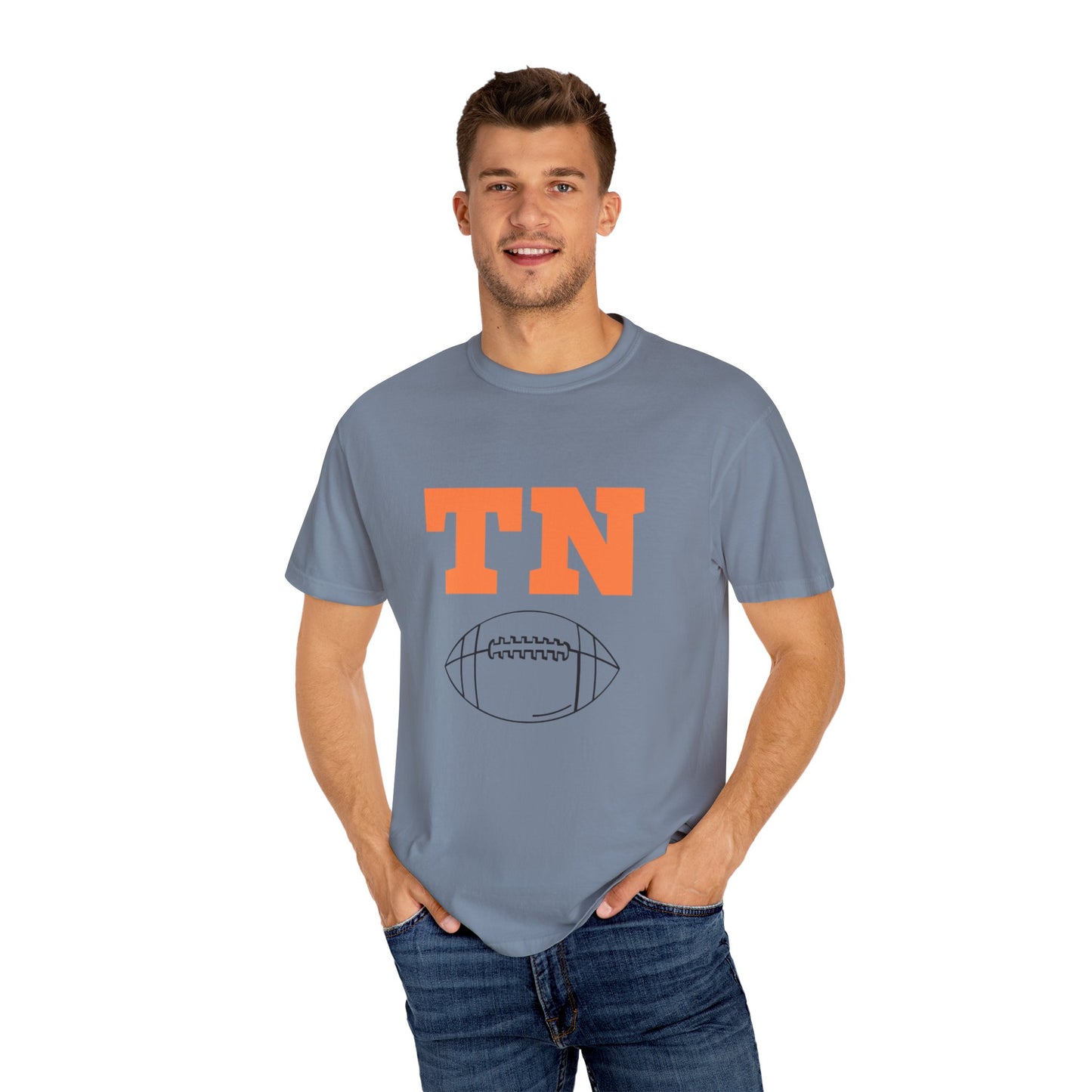 Unisex Garment-Dyed T-shirt with TN Football Design, Casual Tee for Game Day, Sports Fan Shirt, College Football Apparel, Gift for [...]