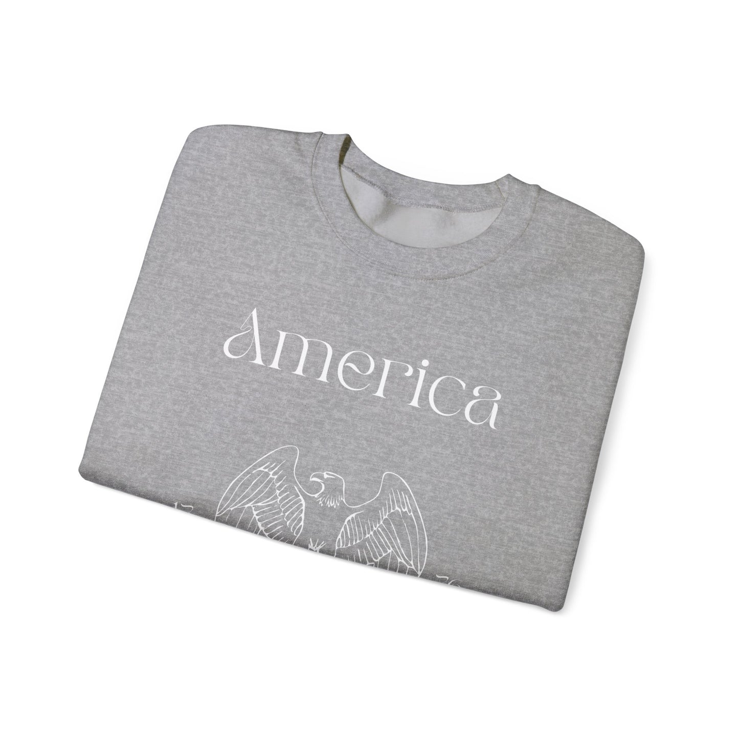 Patriotic Unisex Crewneck Sweatshirt - America, Home of the Brave