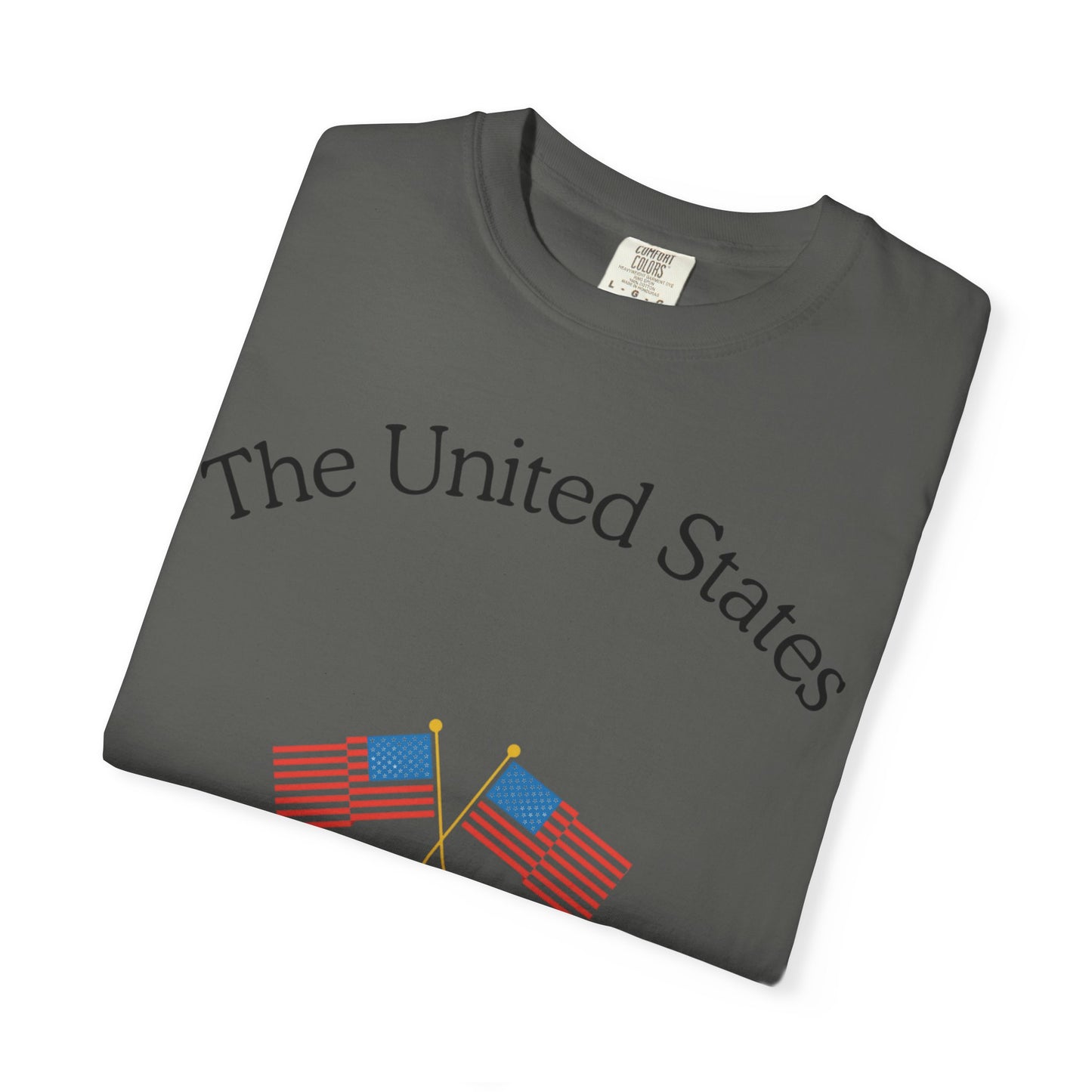 Patriotic Graphic Tee: The United States of America