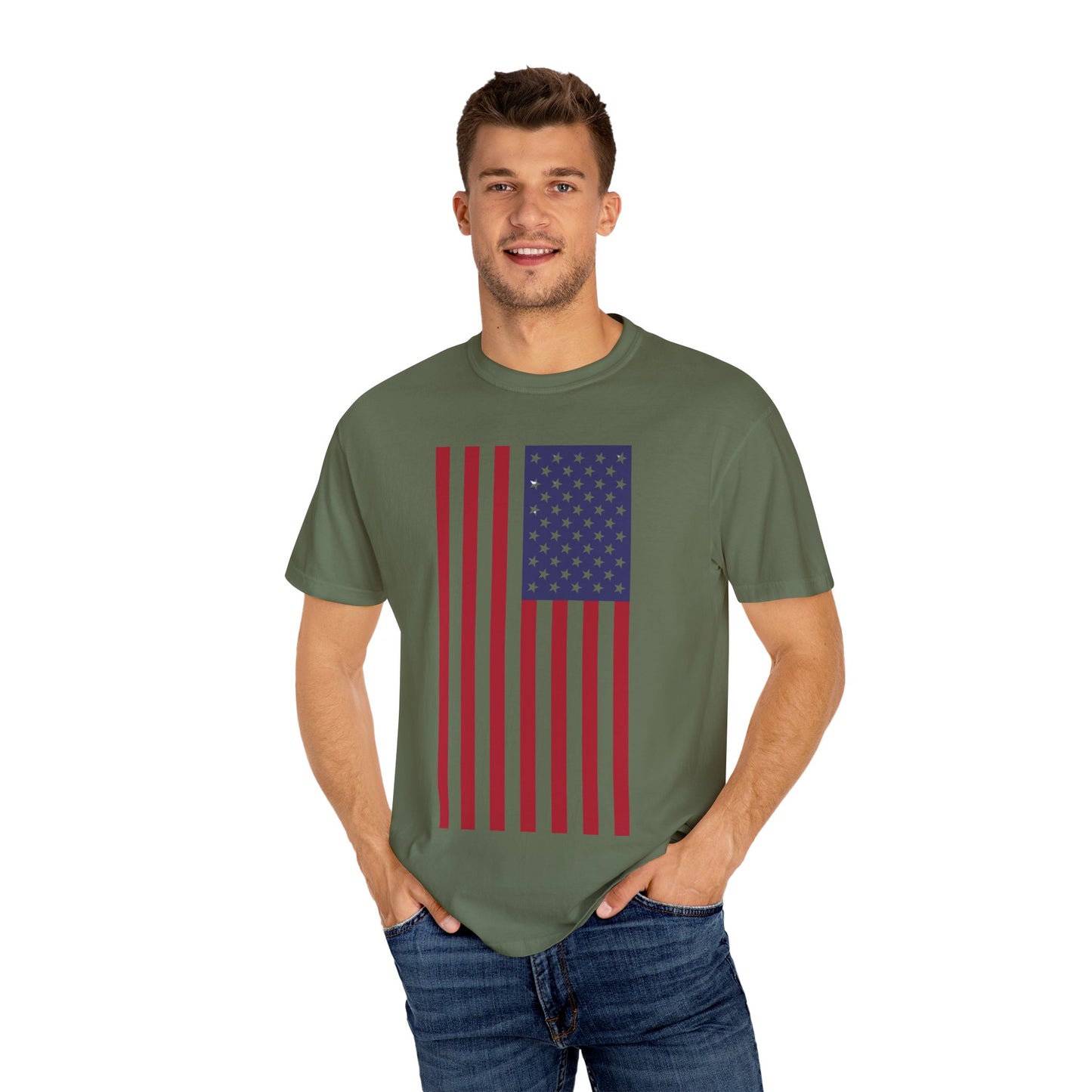 Patriotic Unisex Garment-Dyed T-Shirt