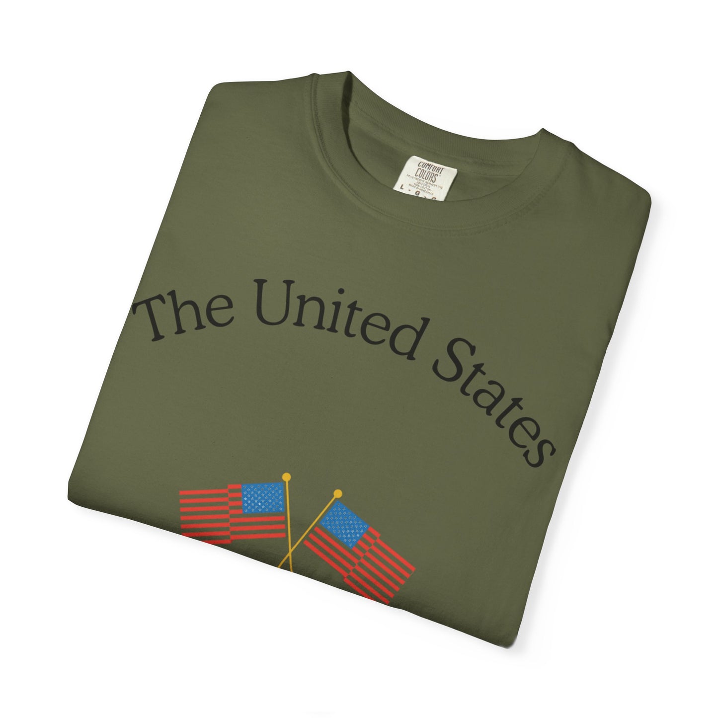 Patriotic Graphic Tee: The United States of America