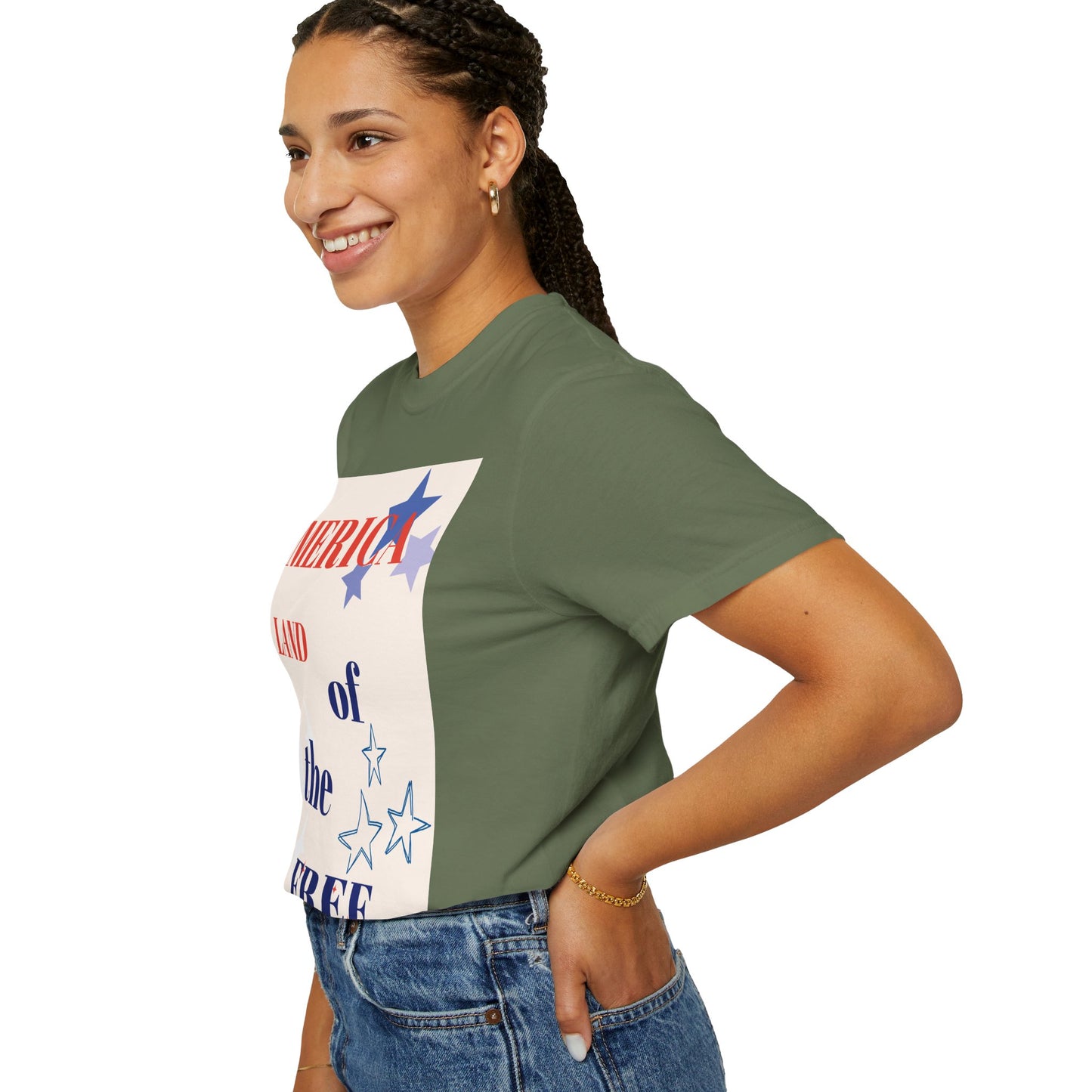 Patriotic Unisex T-Shirt - "America Land of the Free"