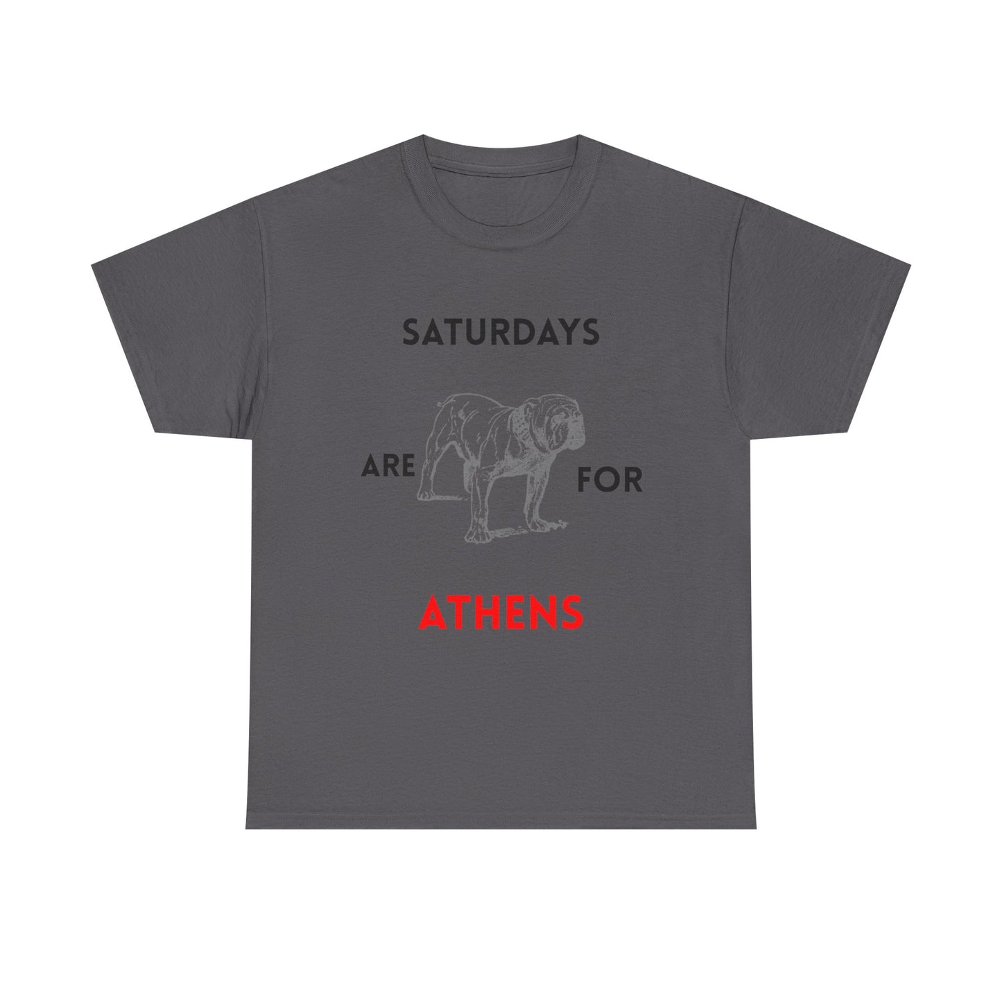 Saturdays Are for Athens Unisex Tee, Casual Cotton Shirt, Dog Lover Gift, Weekend Vibes T-Shirt, Summer Wardrobe Essential