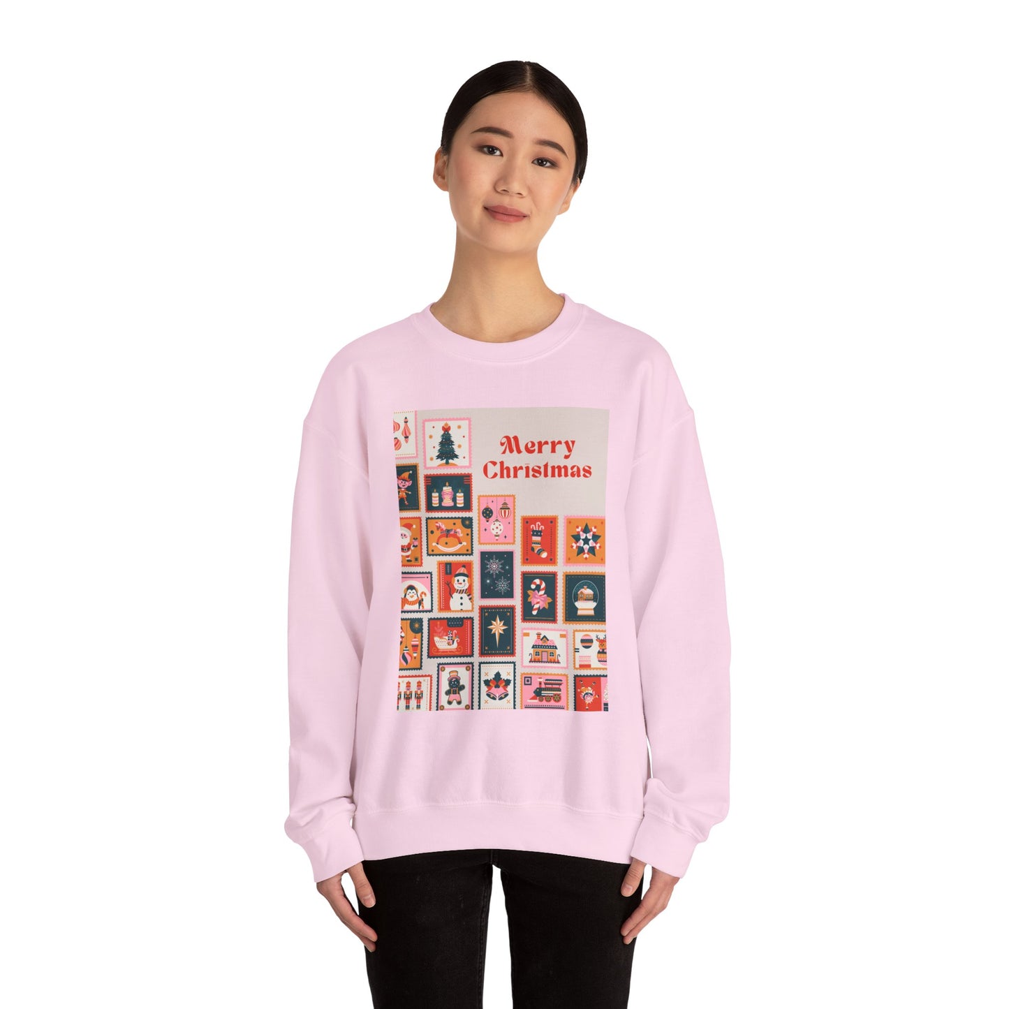 Merry Christmas Crewneck Sweatshirt, Festive Sweatshirt, Holiday Gift, Unisex Christmas Apparel, Cozy Winter Wear, Seasonal Fashion
