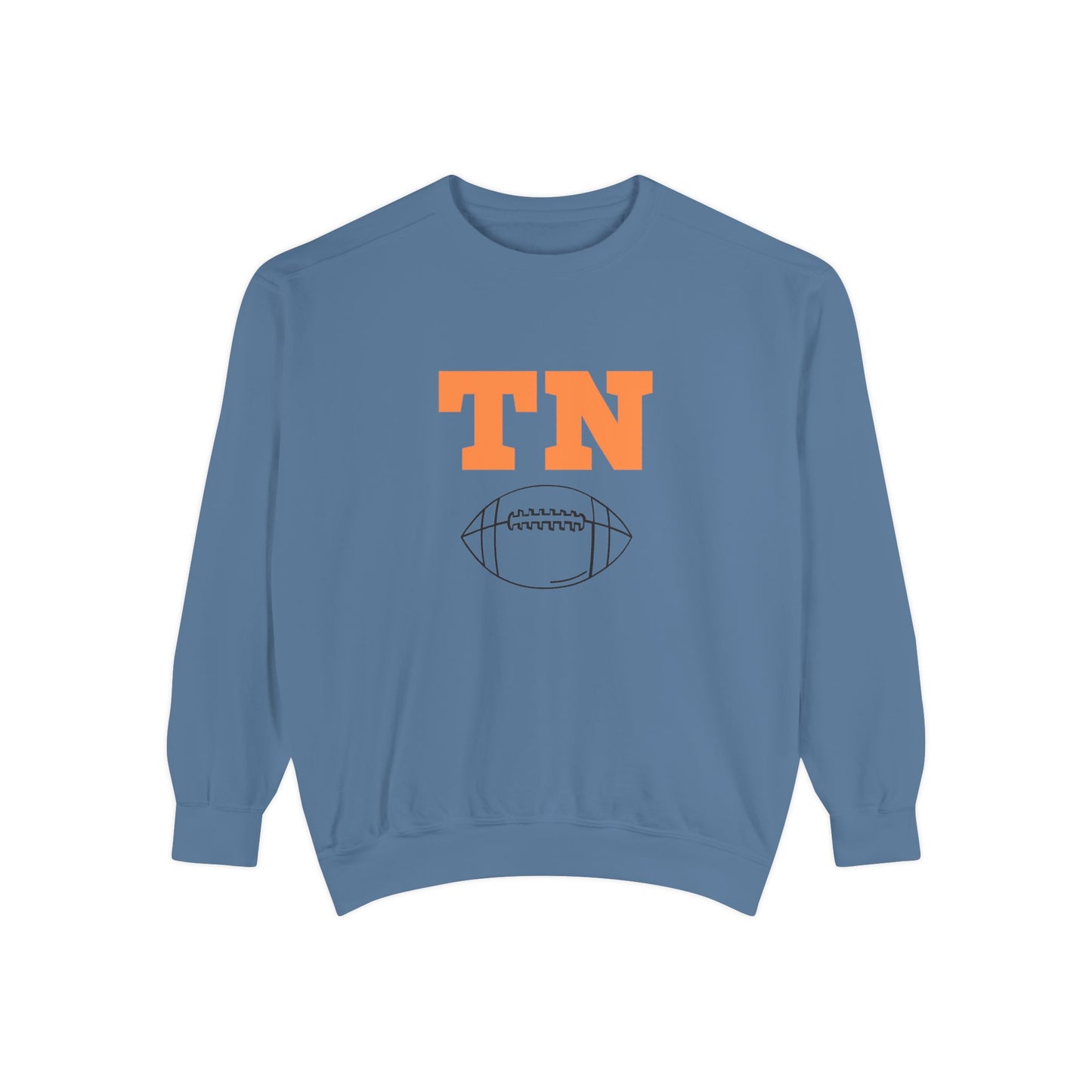 Tennessee Football Sweatshirt, Unisex Crewneck, Garment-Dyed Pullover, Game Day Apparel, Fall Fashion, Casual Wear, Sports Gift