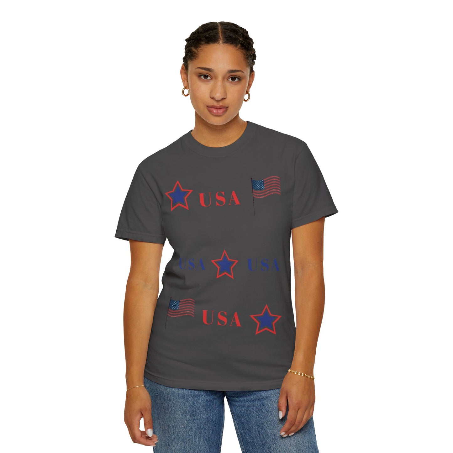 Patriotic USA Graphic T-Shirt