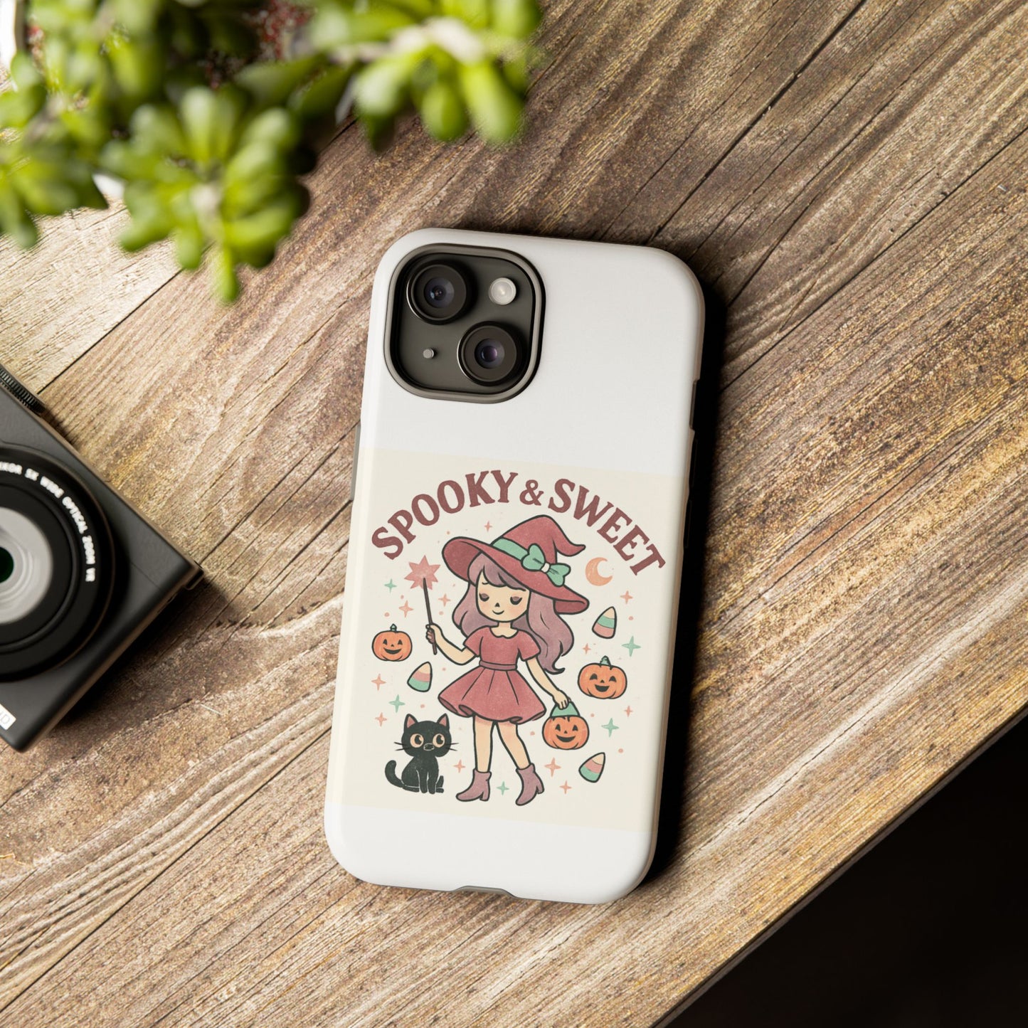 Cute Halloween Phone Case - Spooky & Sweet Design, Fall Accessories, Witchy Decor, Gifts for Her, Cute Phone Cover