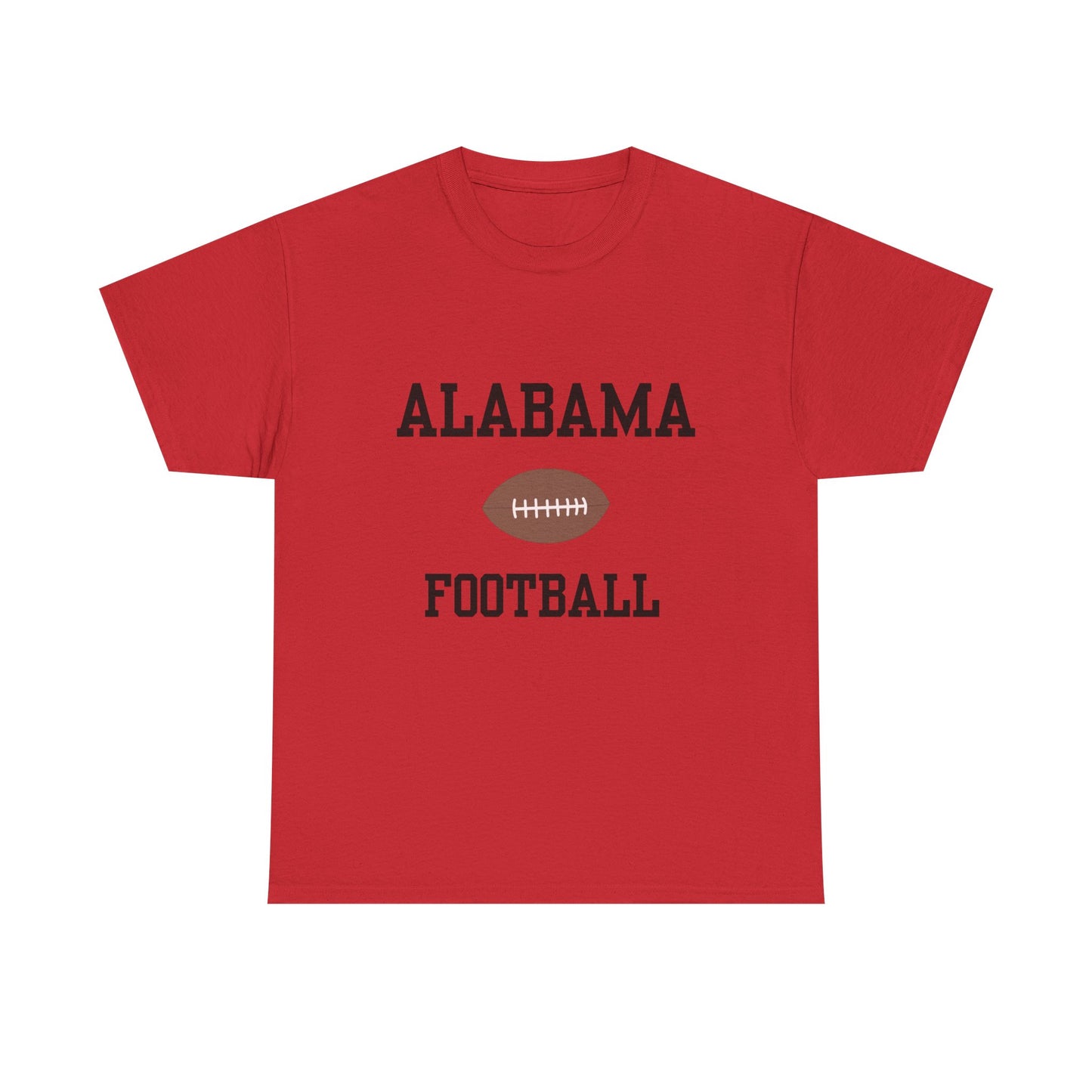 Alabama Football Unisex Heavy Cotton Tee | Casual Sportswear, Game Day, Tailgate Shirt, Gift for Fans, College Football Apparel