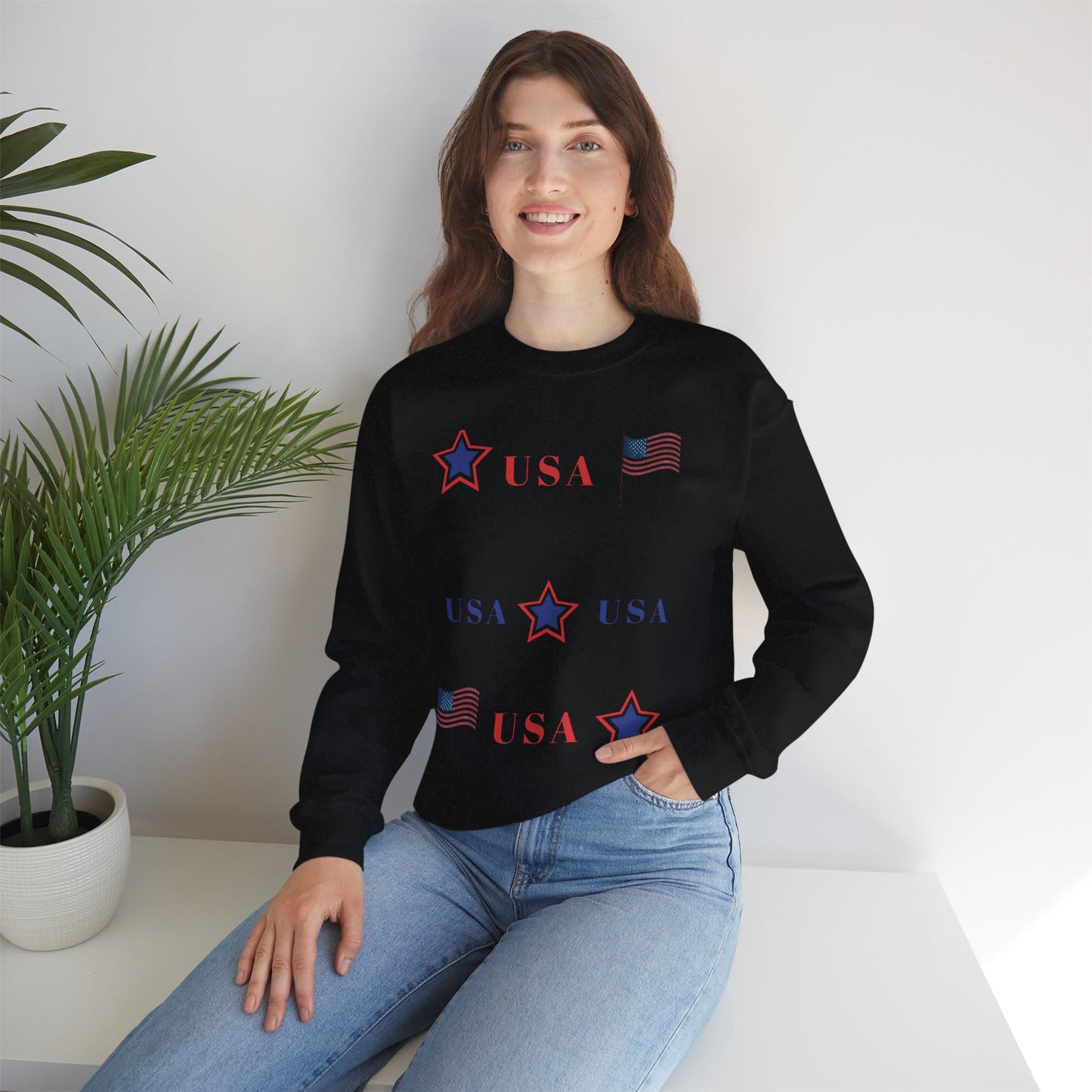 Patriotic USA Crewneck Sweatshirt