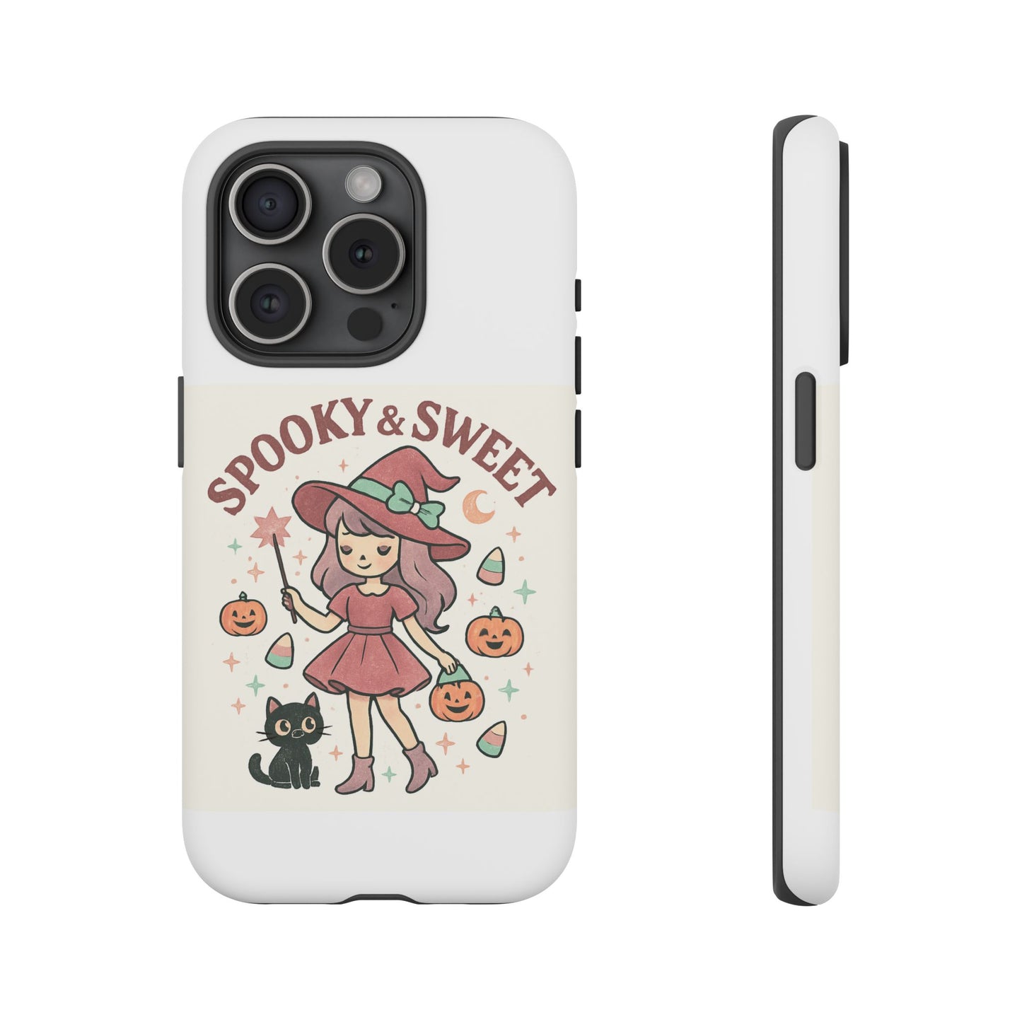 Cute Halloween Phone Case - Spooky & Sweet Design, Fall Accessories, Witchy Decor, Gifts for Her, Cute Phone Cover