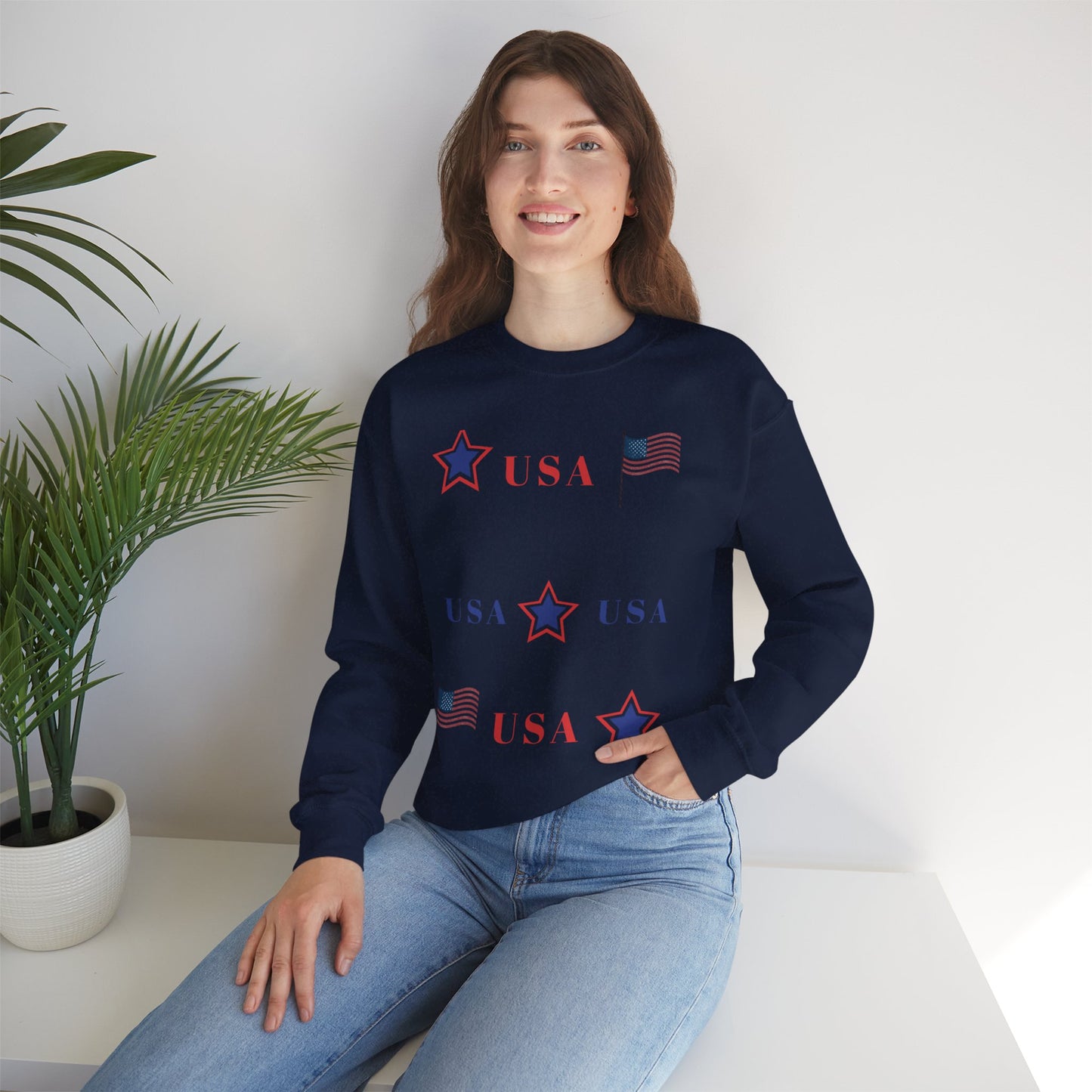 Patriotic USA Crewneck Sweatshirt