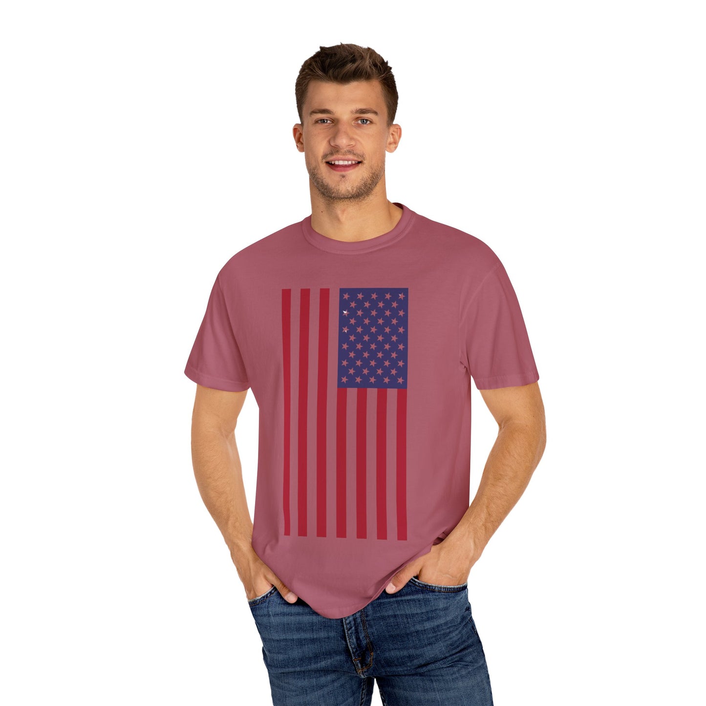 Patriotic Unisex Garment-Dyed T-Shirt