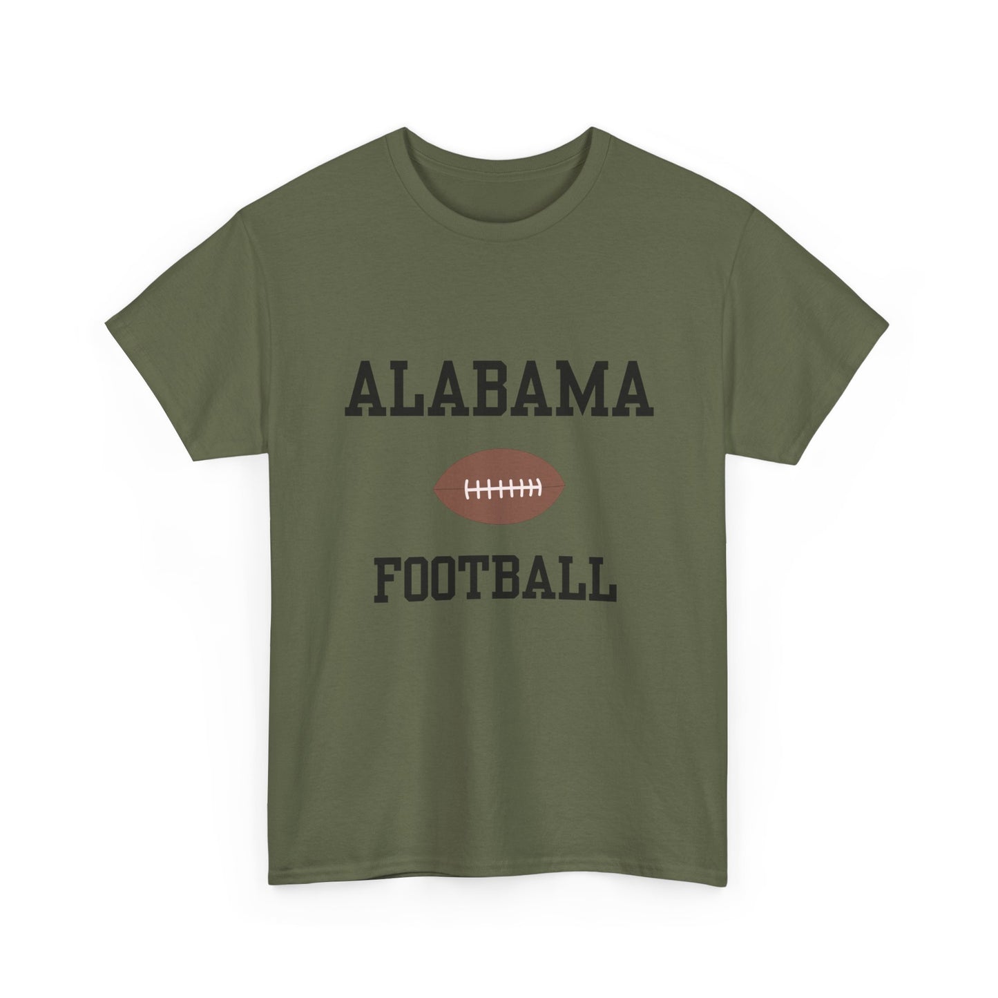 Alabama Football Unisex Heavy Cotton Tee | Casual Sportswear, Game Day, Tailgate Shirt, Gift for Fans, College Football Apparel