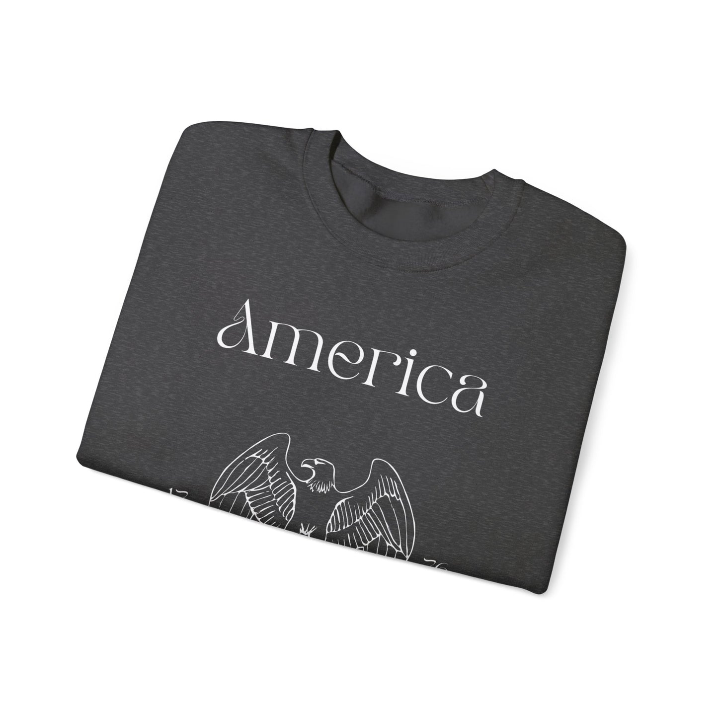 Patriotic Unisex Crewneck Sweatshirt - America, Home of the Brave