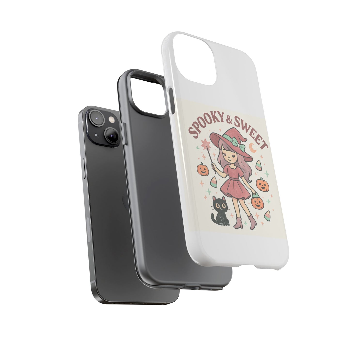 Cute Halloween Phone Case - Spooky & Sweet Design, Fall Accessories, Witchy Decor, Gifts for Her, Cute Phone Cover