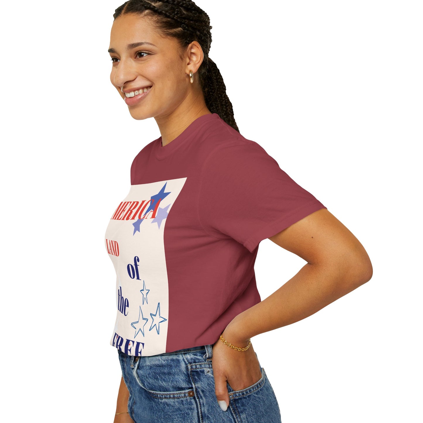 Patriotic Unisex T-Shirt - "America Land of the Free"