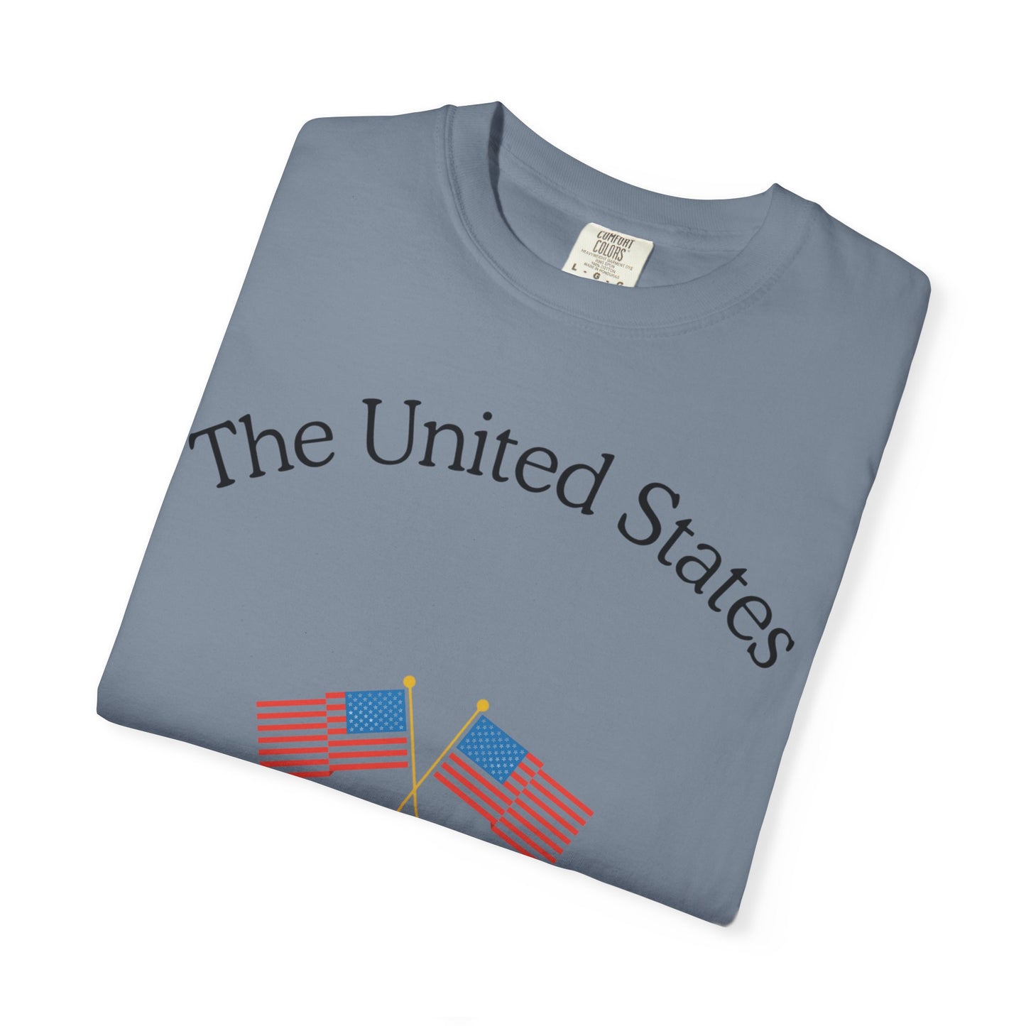 Patriotic Graphic Tee: The United States of America