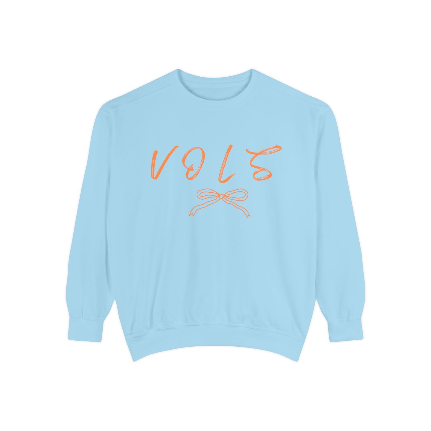 Vols Garment-Dyed Sweatshirt, Cozy Sweatshirt for College Students, Casual Gift for Volunteers, Trendy Everyday Wear, Fall Fashion