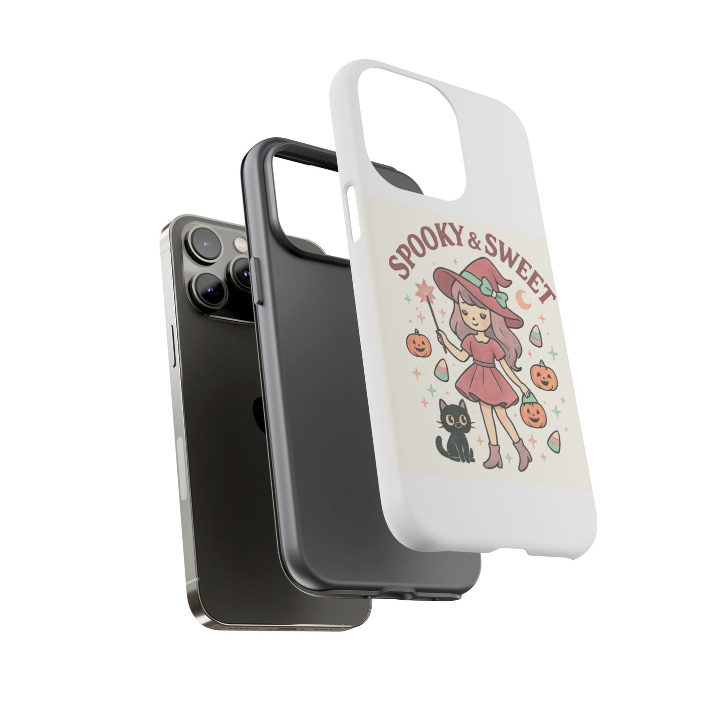 Cute Halloween Phone Case - Spooky & Sweet Design, Fall Accessories, Witchy Decor, Gifts for Her, Cute Phone Cover