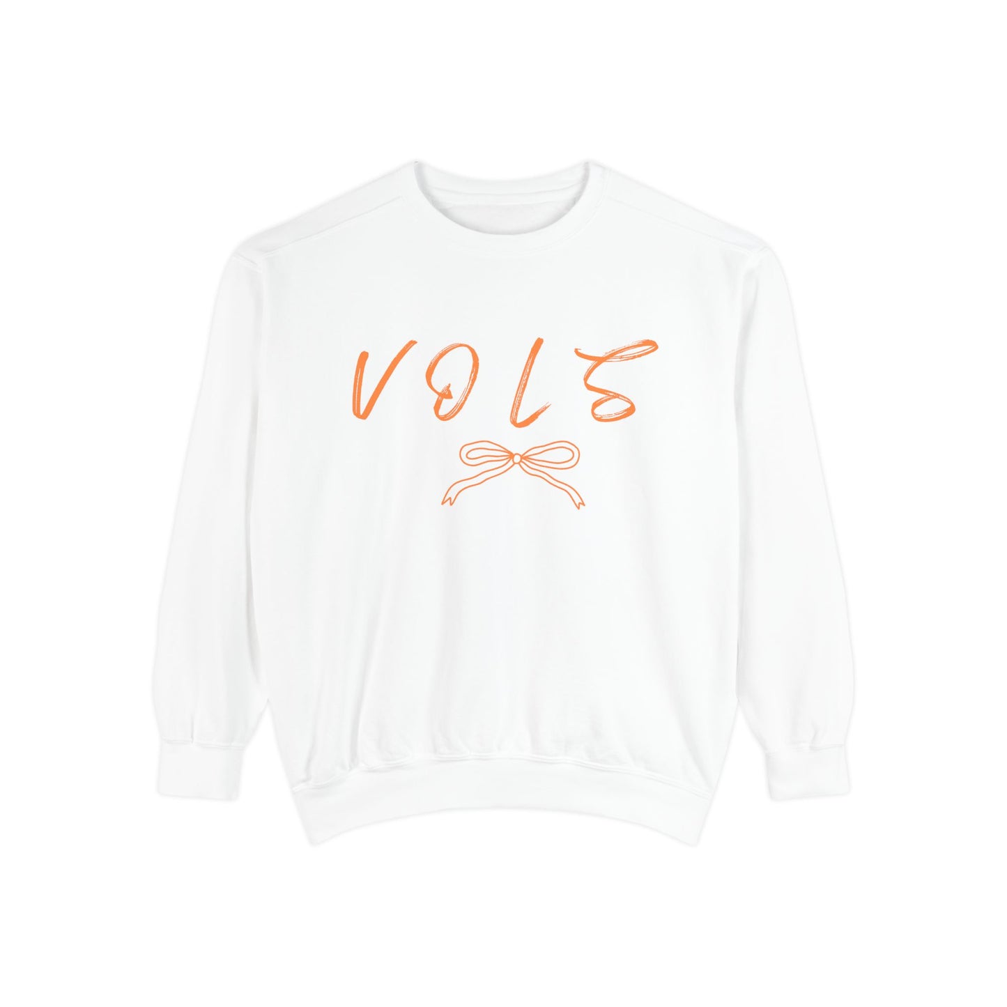 Vols Garment-Dyed Sweatshirt, Cozy Sweatshirt for College Students, Casual Gift for Volunteers, Trendy Everyday Wear, Fall Fashion