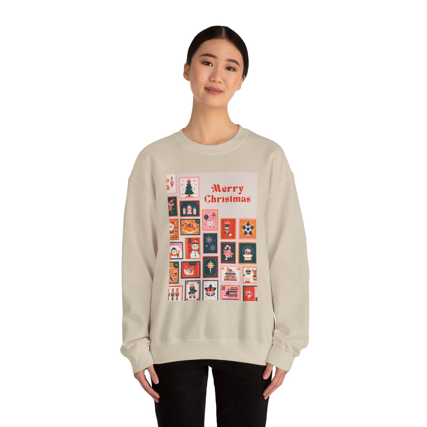 Merry Christmas Crewneck Sweatshirt, Festive Sweatshirt, Holiday Gift, Unisex Christmas Apparel, Cozy Winter Wear, Seasonal Fashion